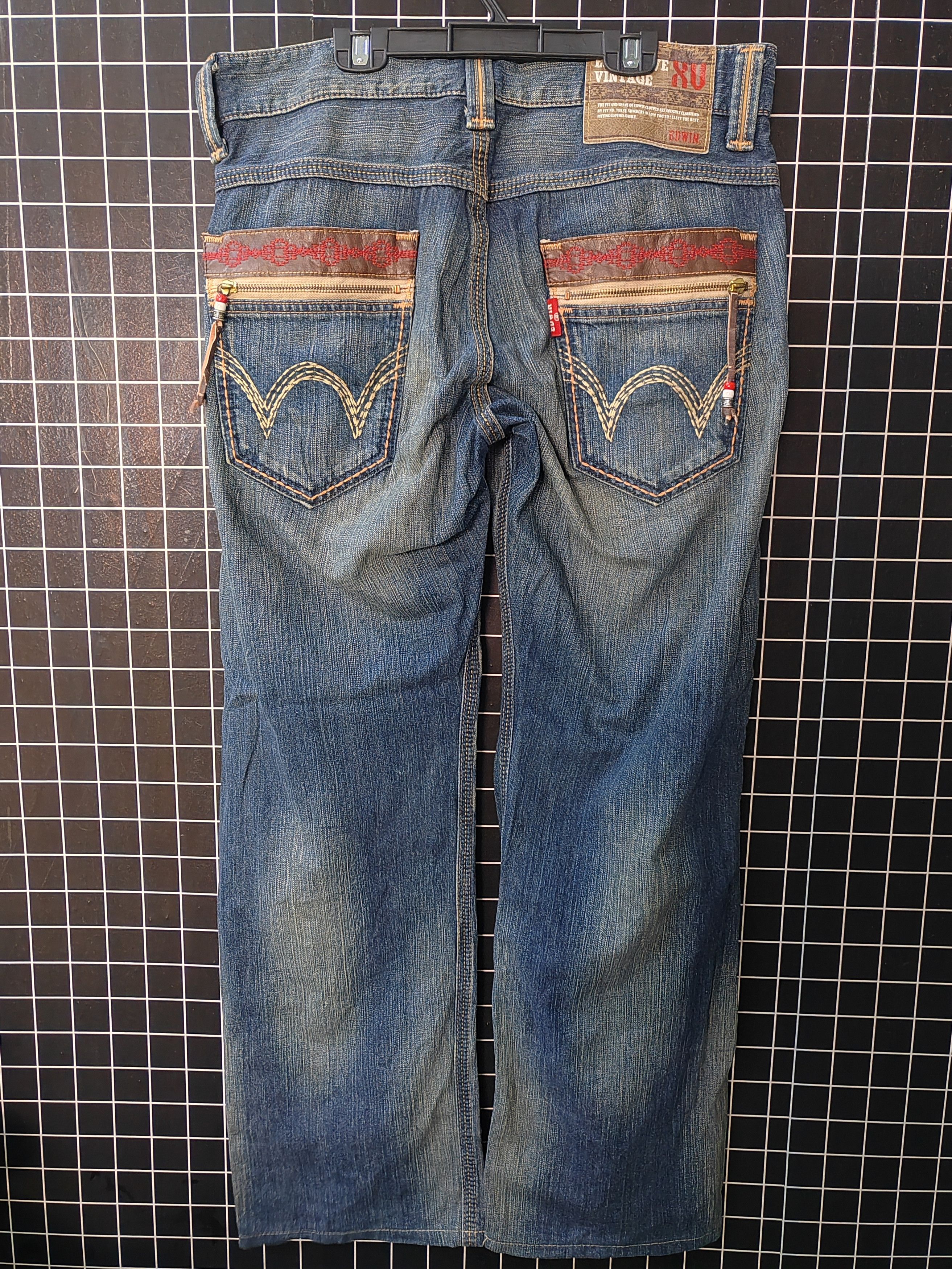 Wrangler Vintage Wrangler Boro Style Distressed Denim Jeans Size US 32 / EU 48 - 6 Thumbnail
