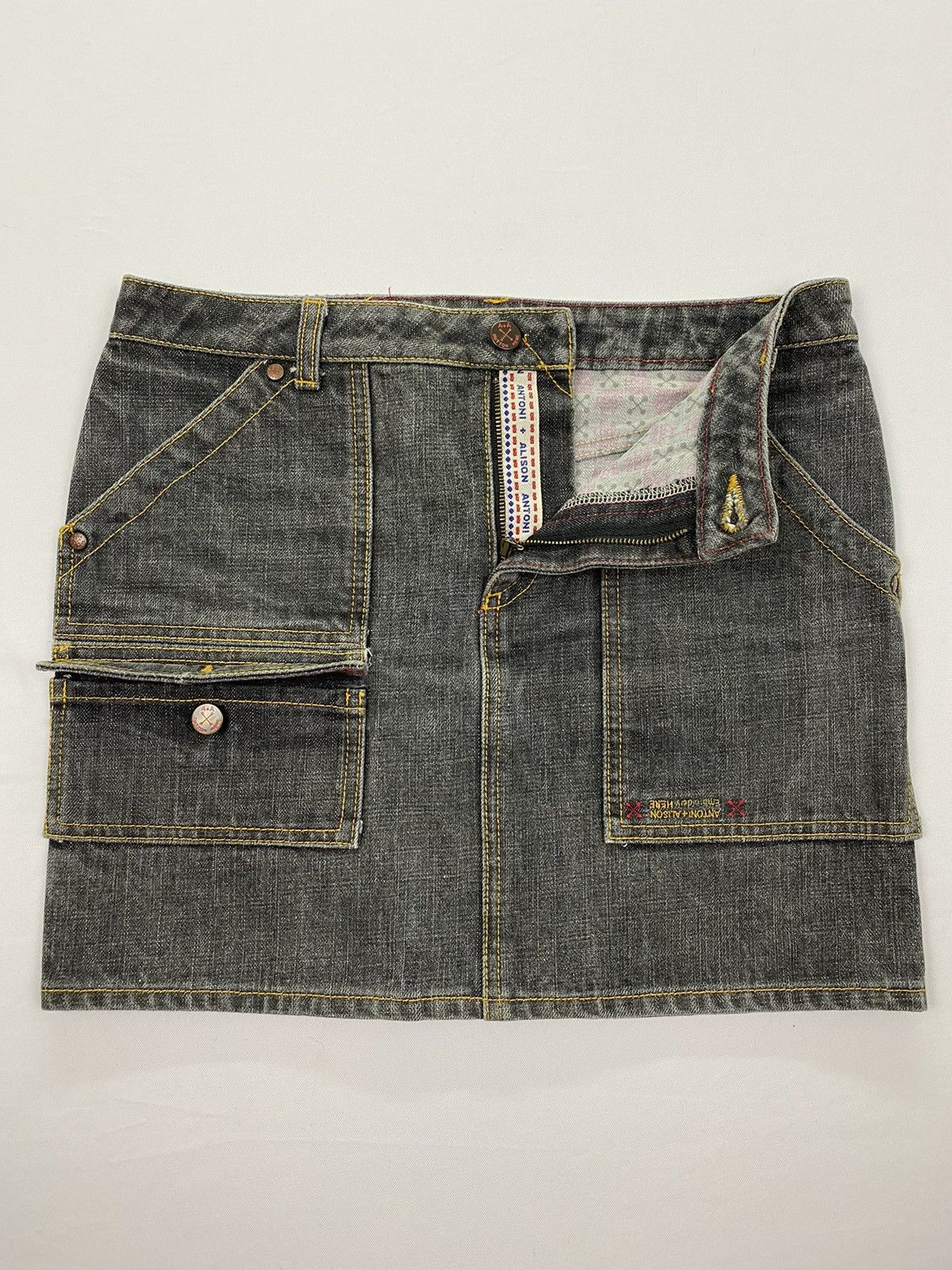 Japanese Brand Antoni + Alison Denim Skirt Size 30" / US 8 / IT 44 - 5 Thumbnail