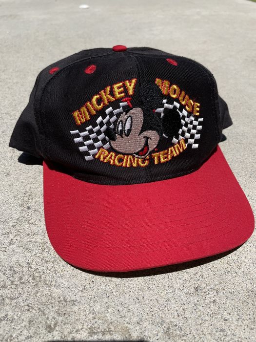 Mickey Mouse Vintage Mickey Mouse Racing team hat | Grailed