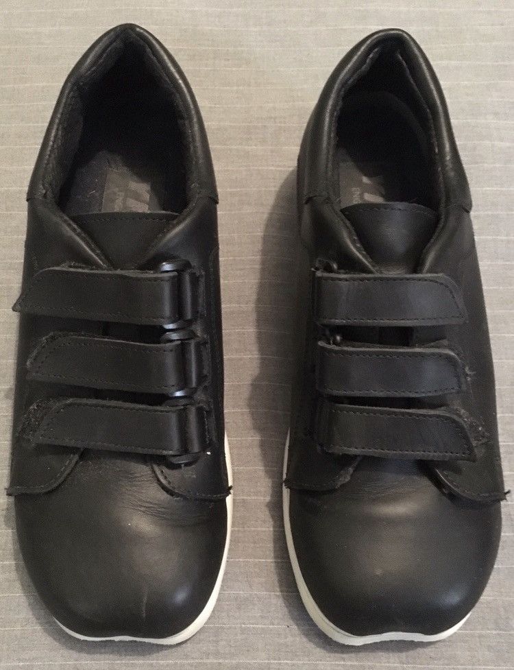 YMC YMC Black Leather Velcro Closure Shoes Size US 10 / EU 43 - 1 Thumbnail