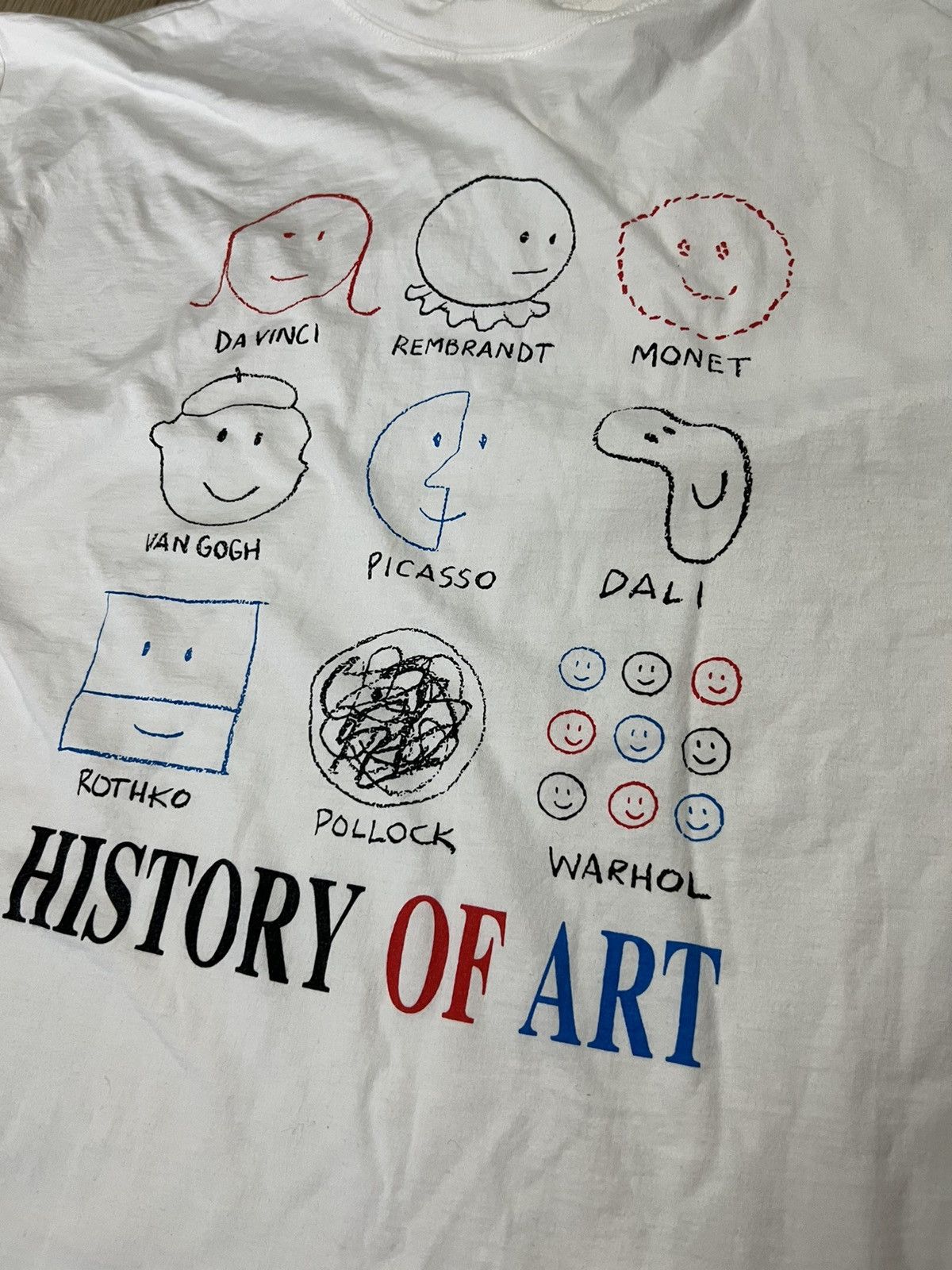 Vintage Vintage History of Art Tee T shirt 90s Picasso Da Vince Size US M / EU 48-50 / 2 - 4 Thumbnail