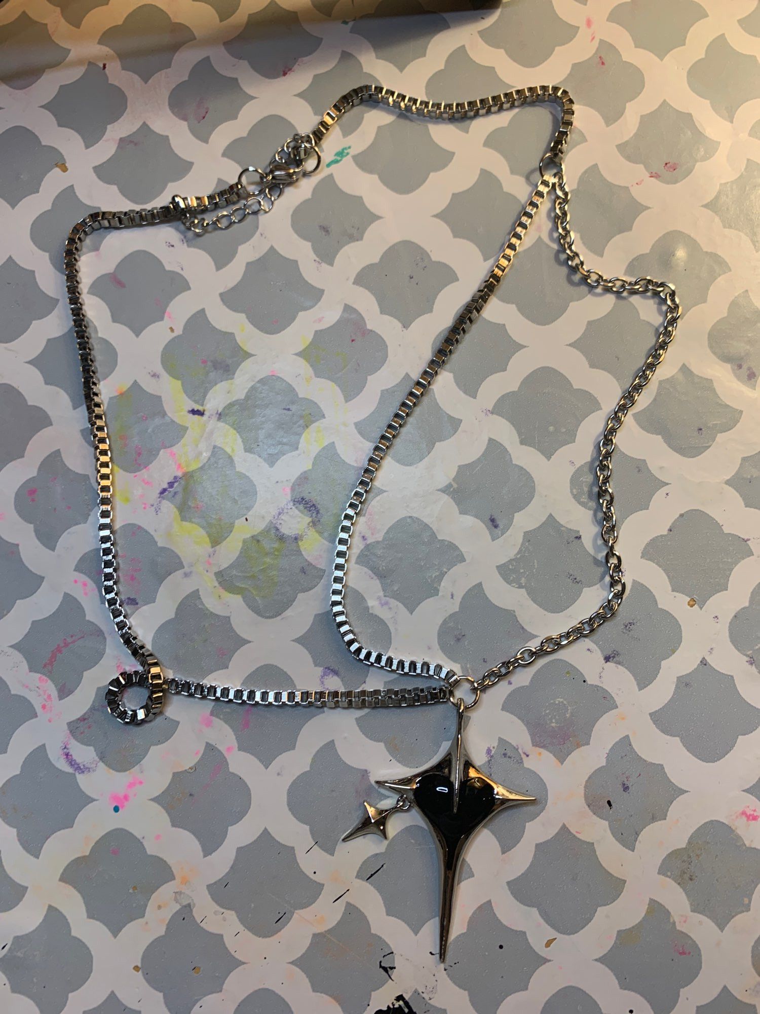 Jewelry Black Heart Stone Pendant Necklace Size ONE SIZE - 4 Thumbnail