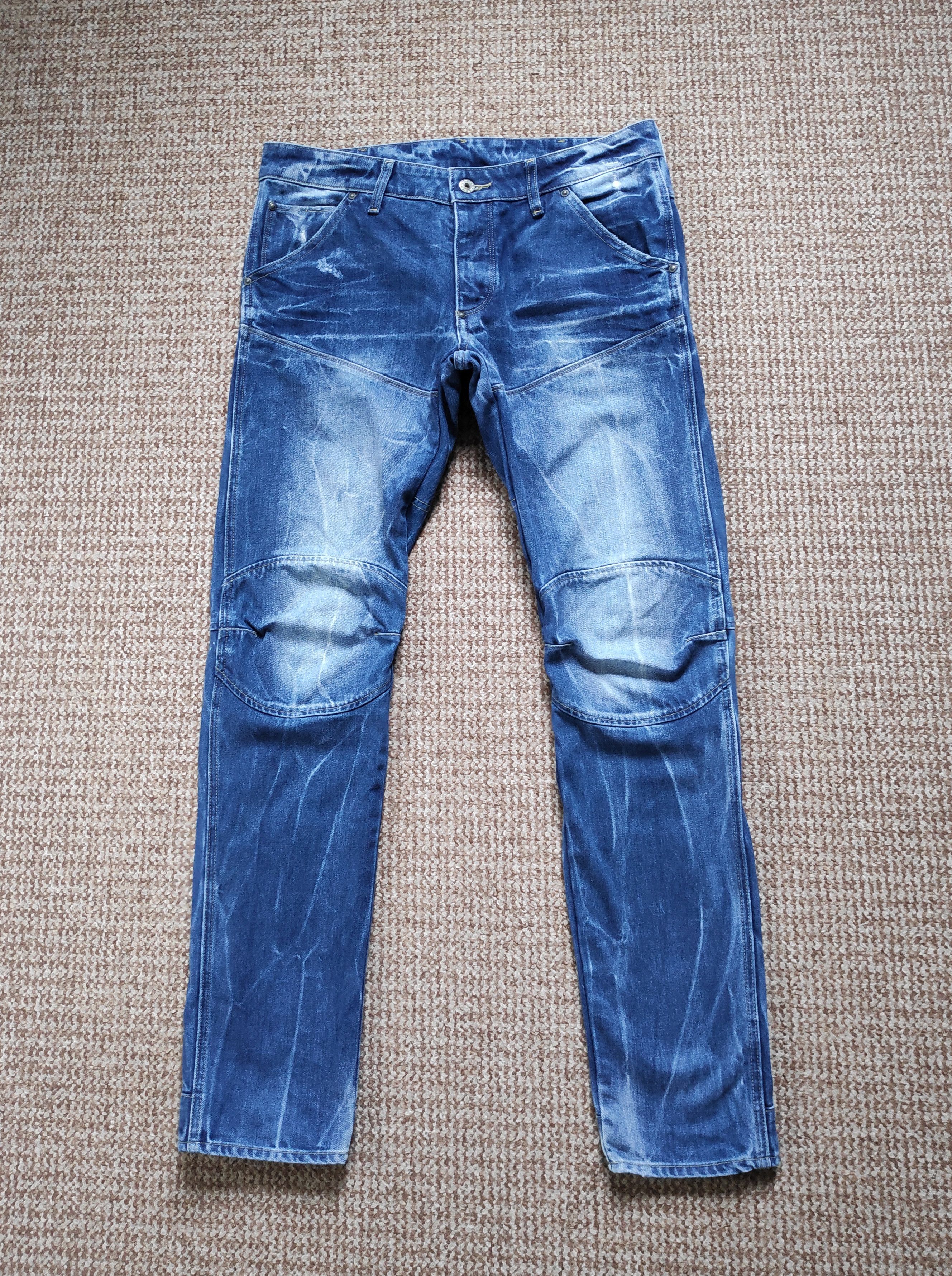 G-Star G-Star Raw 5620 3D Low Tapered Paint Dots Denim Jeans Size US 32 / EU 48 - 1 Thumbnail