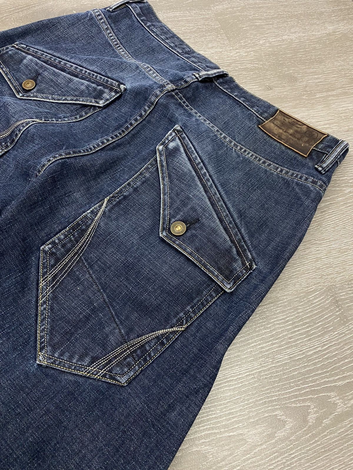 Allsaints × Vintage Vintage ALLSAINTS Resin Runner Denim Pants Size US 30 / EU 46 - 7 Thumbnail