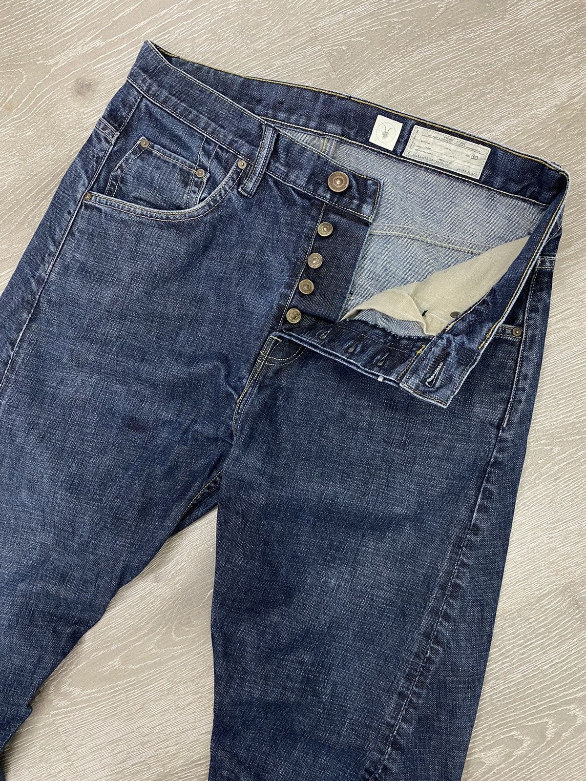 Allsaints × Vintage Vintage ALLSAINTS Resin Runner Denim Pants Size US 30 / EU 46 - 3 Thumbnail