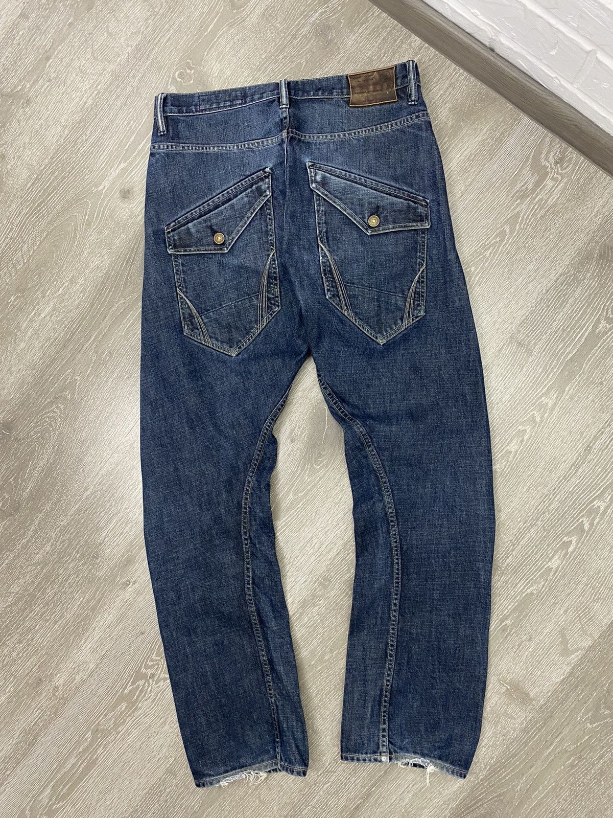 Allsaints × Vintage Vintage ALLSAINTS Resin Runner Denim Pants Size US 30 / EU 46 - 5 Thumbnail