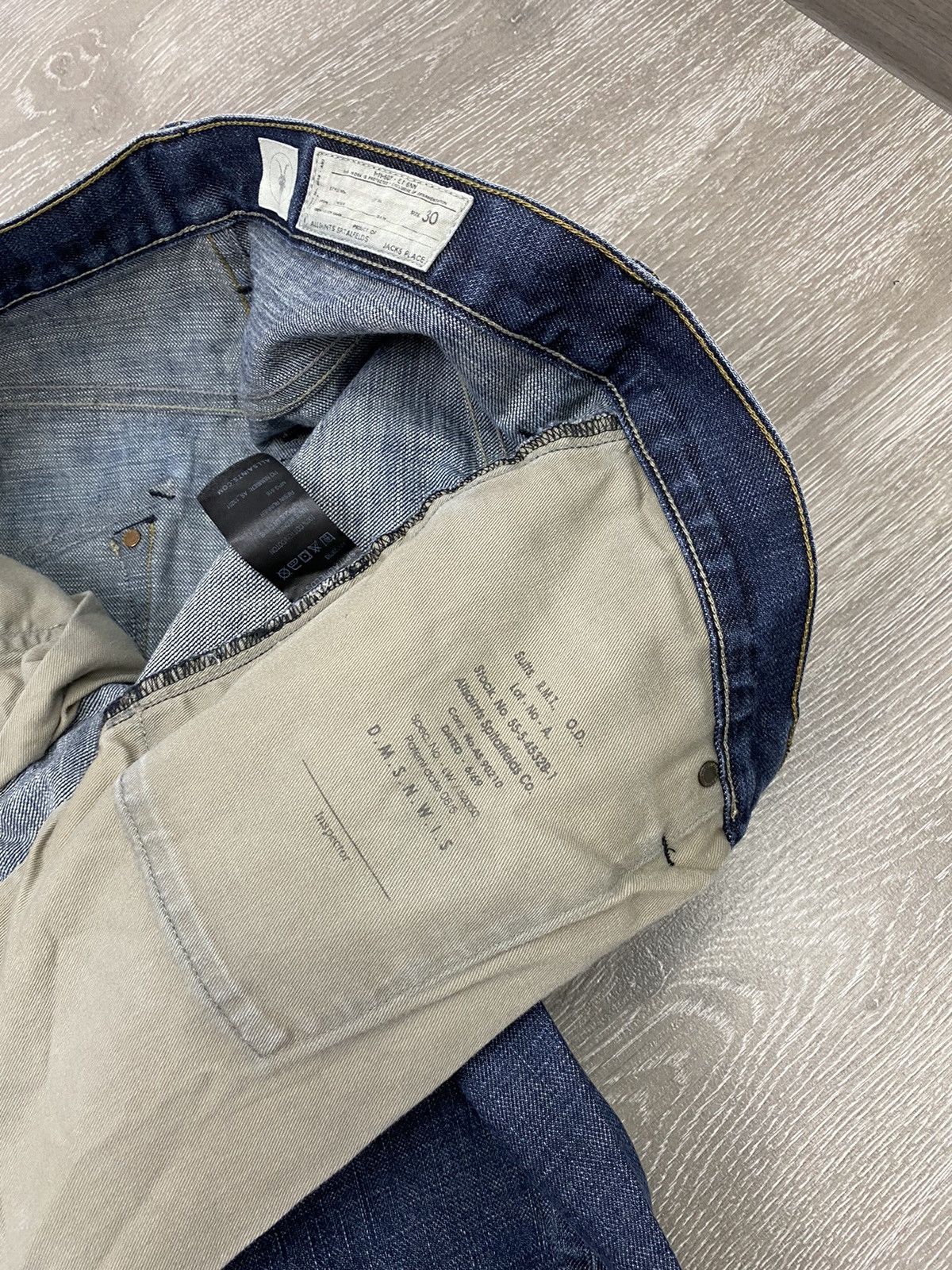 Allsaints × Vintage Vintage ALLSAINTS Resin Runner Denim Pants Size US 30 / EU 46 - 11 Thumbnail