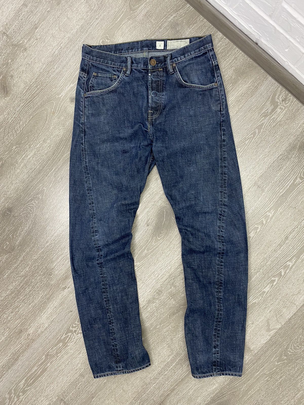 Allsaints × Vintage Vintage ALLSAINTS Resin Runner Denim Pants Size US 30 / EU 46 - 1 Thumbnail