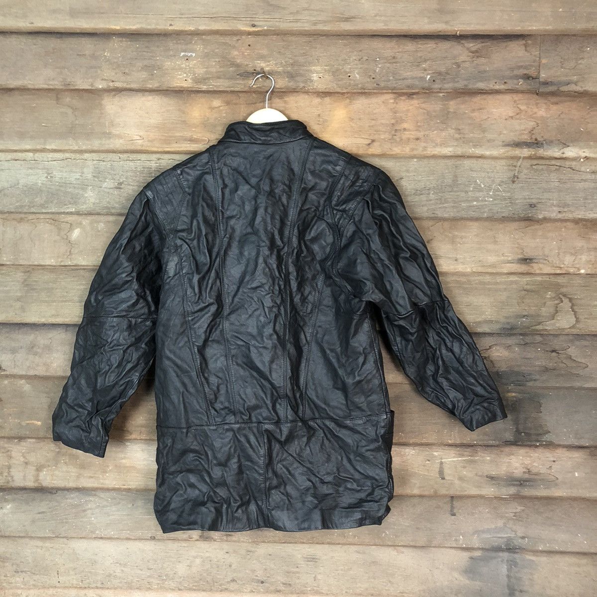 Japanese Brand Japanese Brand Black Leather Jacket vintage #7088 Size US S / EU 44-46 / 1 - 9 Thumbnail