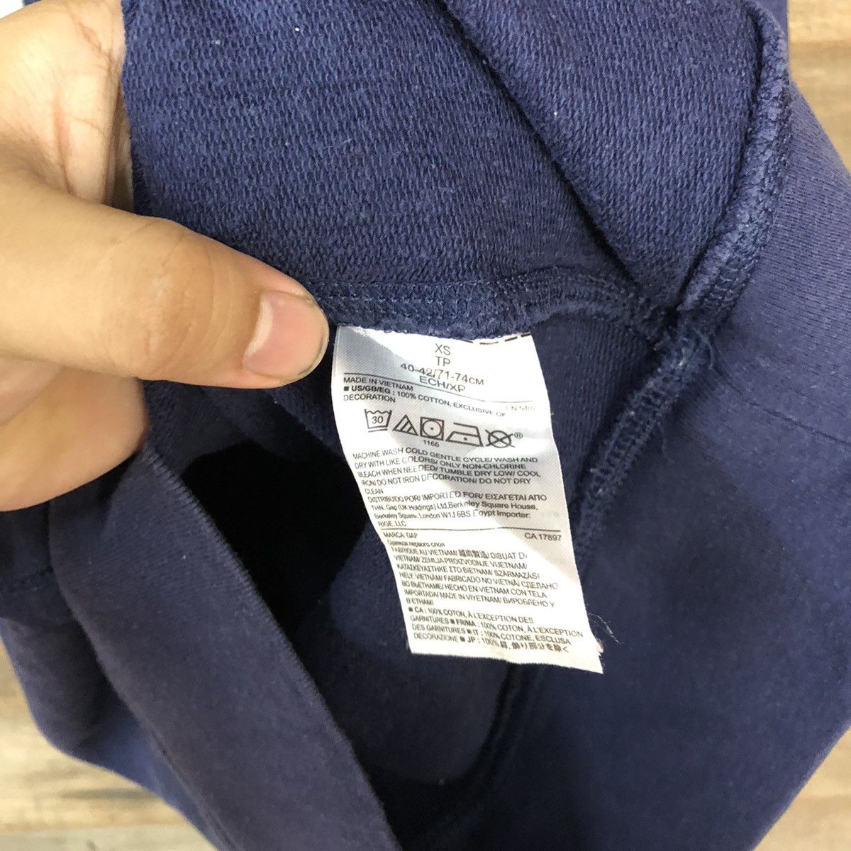Gap Gap 1969 Dark Blue Sweatshirt vintage #5618 Size US XS / EU 42 / 0 - 9 Thumbnail