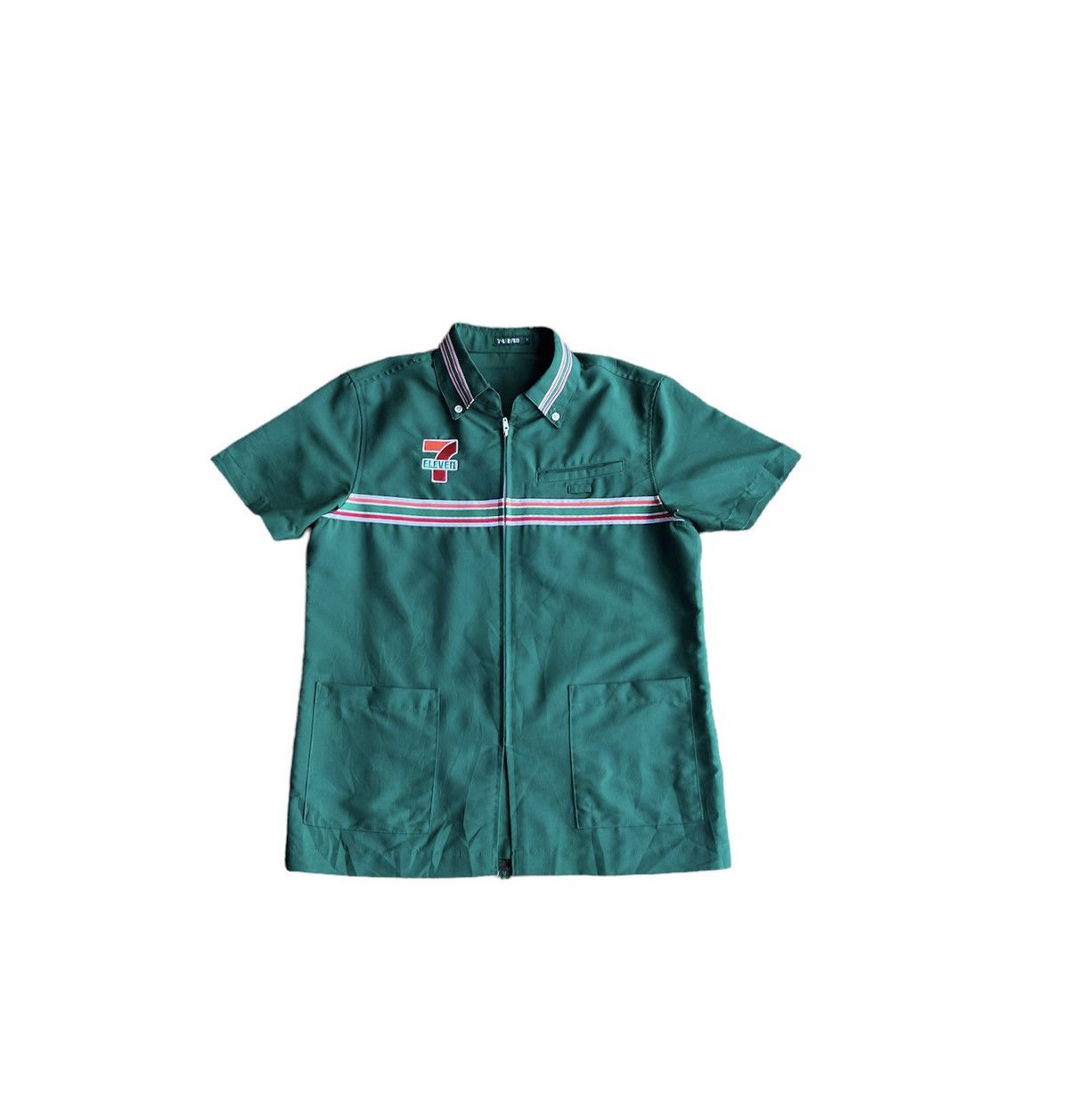 Japanese Brand × Vintage Vintage 7 Eleven Worker Zipper Jacket Size M / US 6-8 / IT 42-44 - 1 Thumbnail