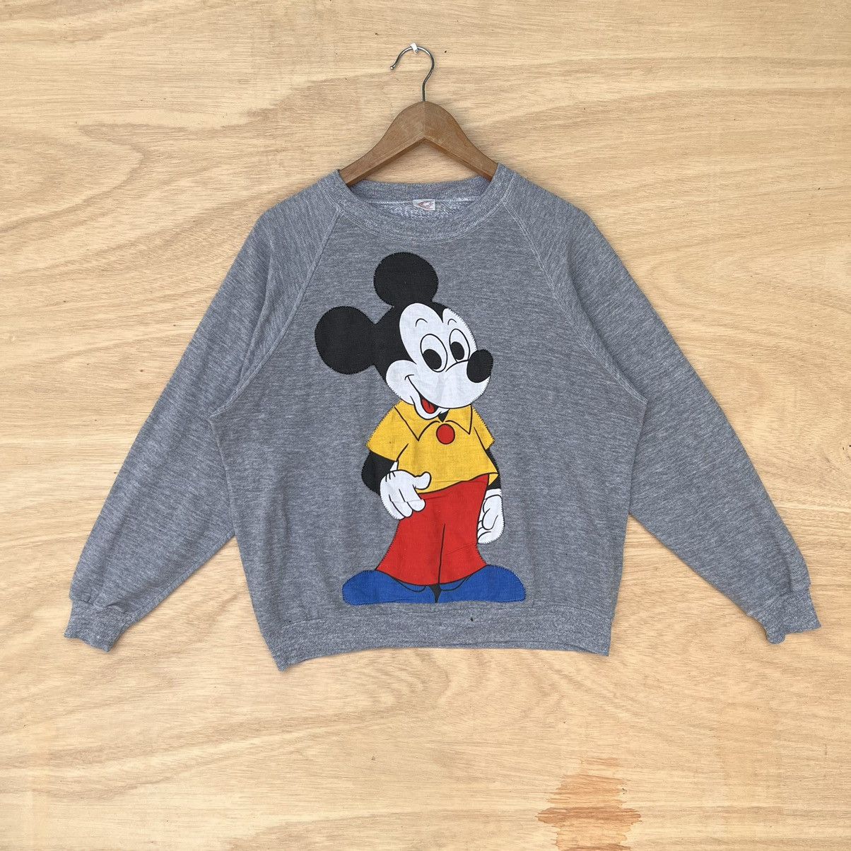 Mickey Mouse × Vintage RARE!!! VINTAGE 80’s BIG MICKEY MOUSE MIRROR PATCHES Size US L / EU 52-54 / 3 - 1 Thumbnail