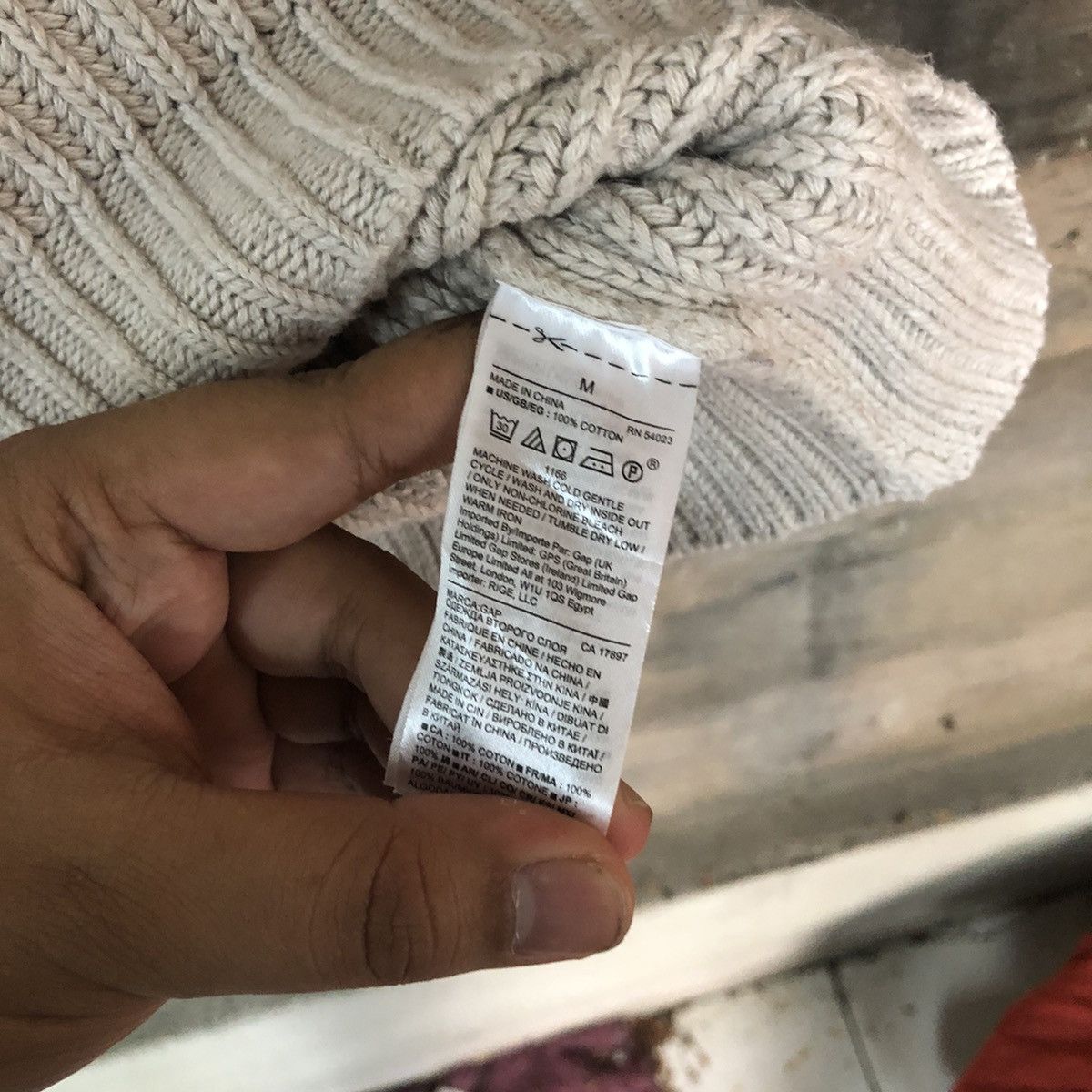 Gap × Homespun Knitwear × Vintage Gap Cream vintage sweatshirt Knitwear japan #5543 Size US M / EU 48-50 / 2 - 9 Thumbnail