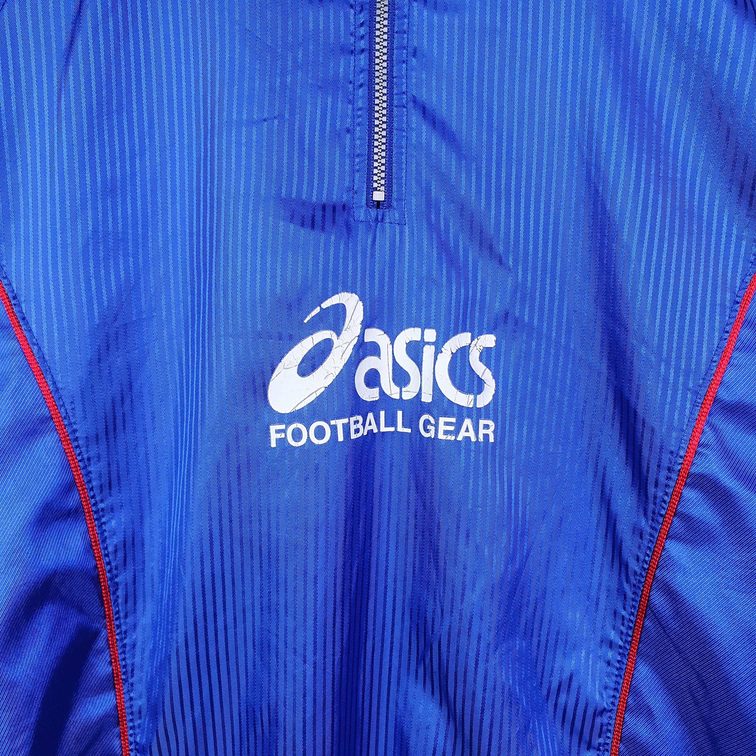 Asics × Japanese Brand × Vintage VINTAGE ASIC FOOTBALL GEAR HALF ZIP Size US L / EU 52-54 / 3 - 3 Thumbnail
