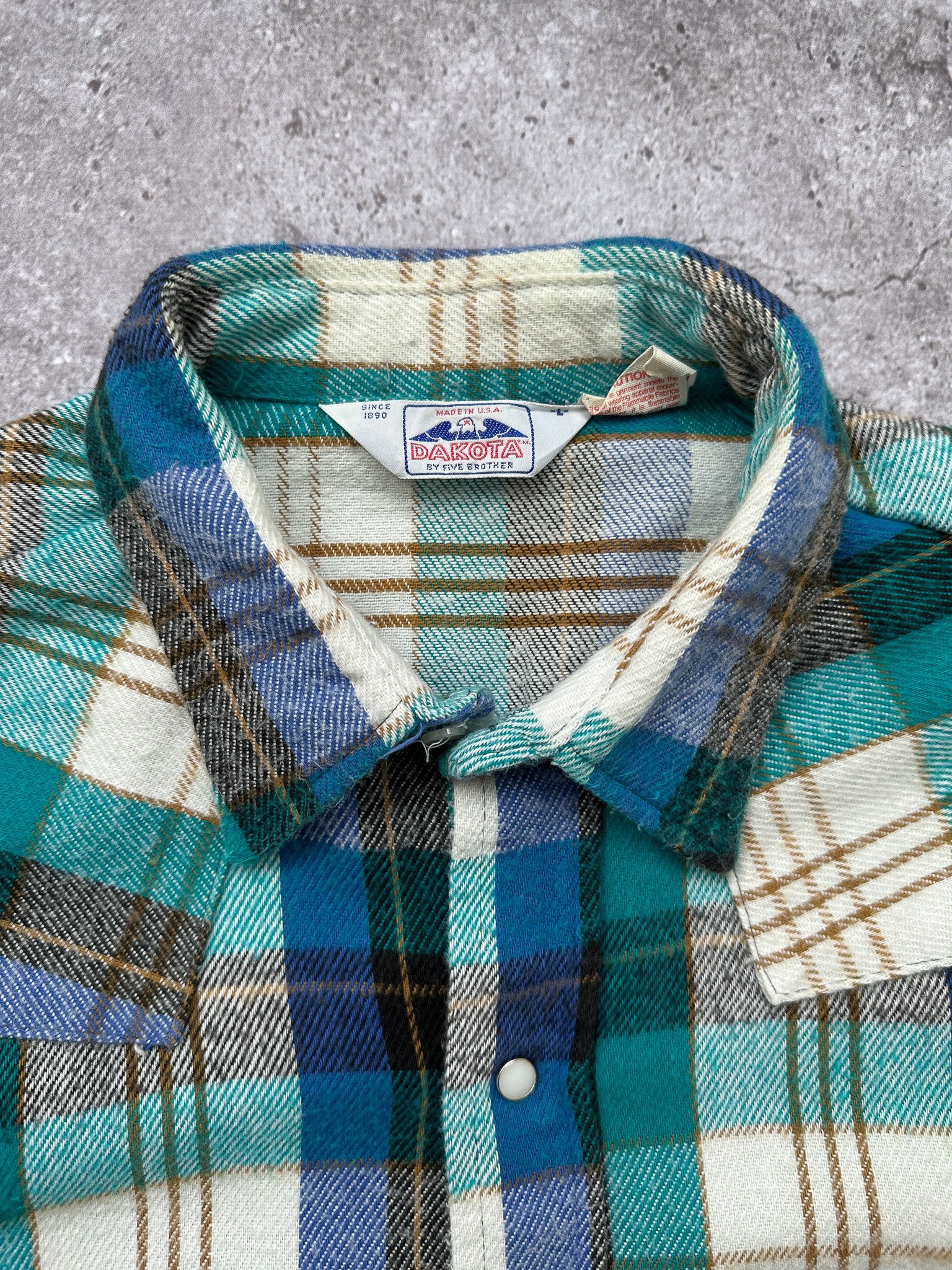Dakota Grizzly DAKOTA Vintage Flannel Shirt Size US L / EU 52-54 / 3 - 3 Thumbnail