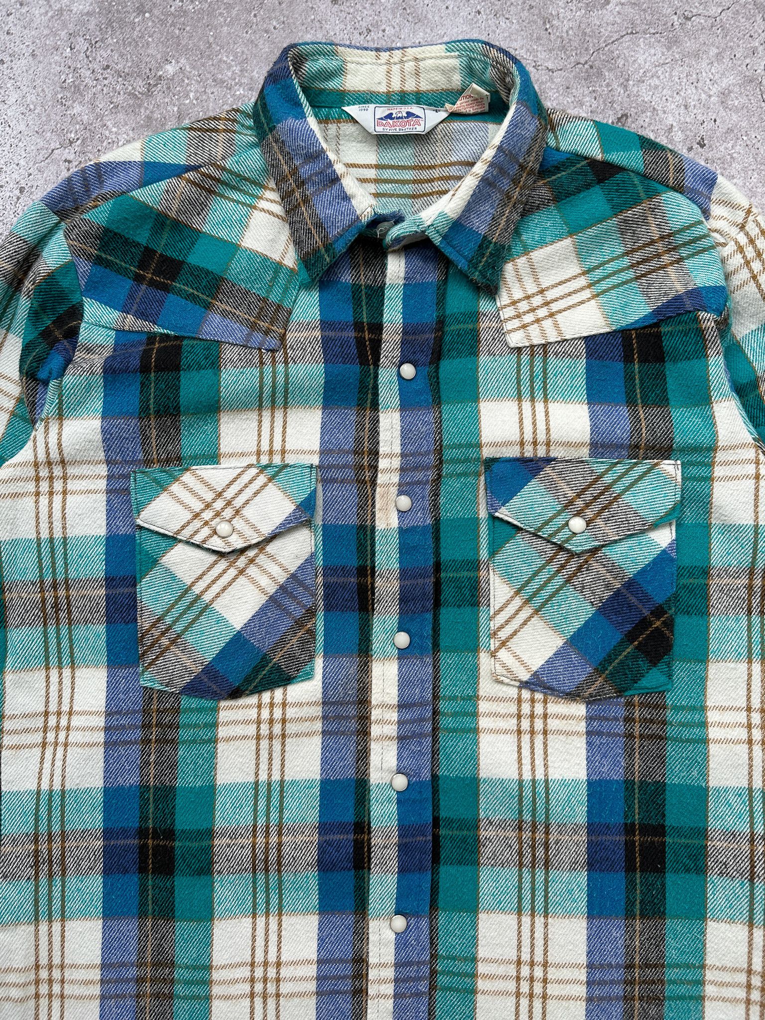 Dakota Grizzly DAKOTA Vintage Flannel Shirt Size US L / EU 52-54 / 3 - 2 Thumbnail