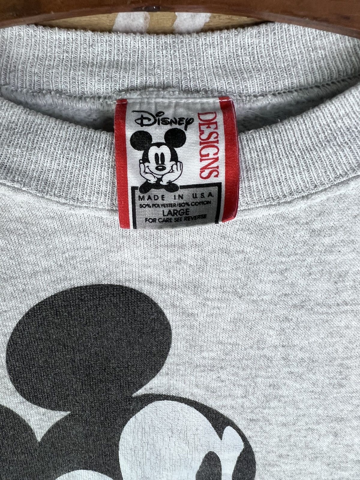 Disney × Mickey Mouse × Vintage VINTAGE 90’s MICKEY MOUSE BIG PRINT SWEATSHIRT Size US L / EU 52-54 / 3 - 5 Thumbnail