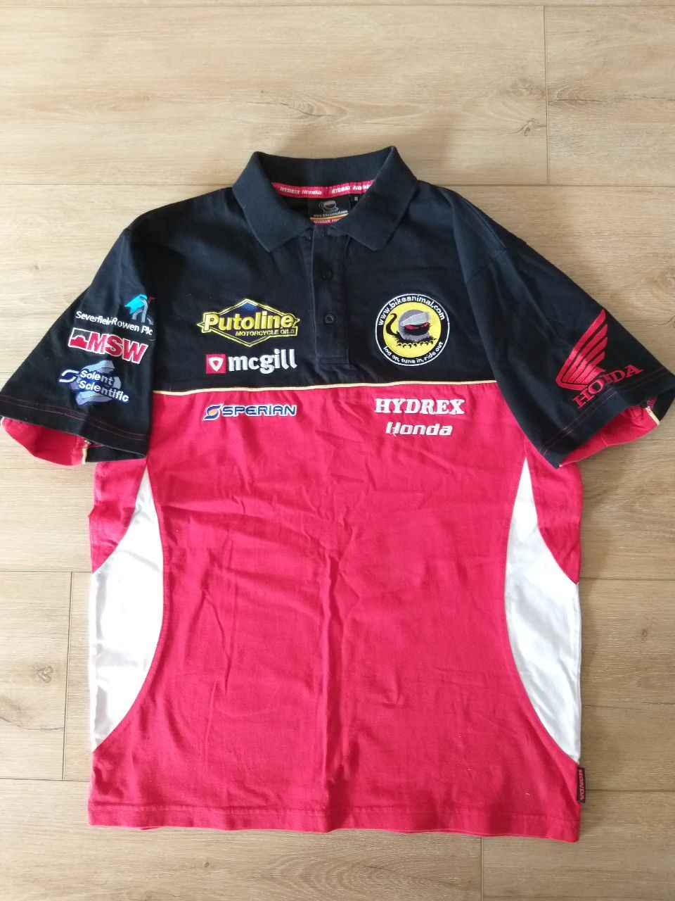 Honda Hydrex Honda Racing Team Sponsor Polo Shirt Y2K Size US M / EU 48-50 / 2 - 1 Thumbnail