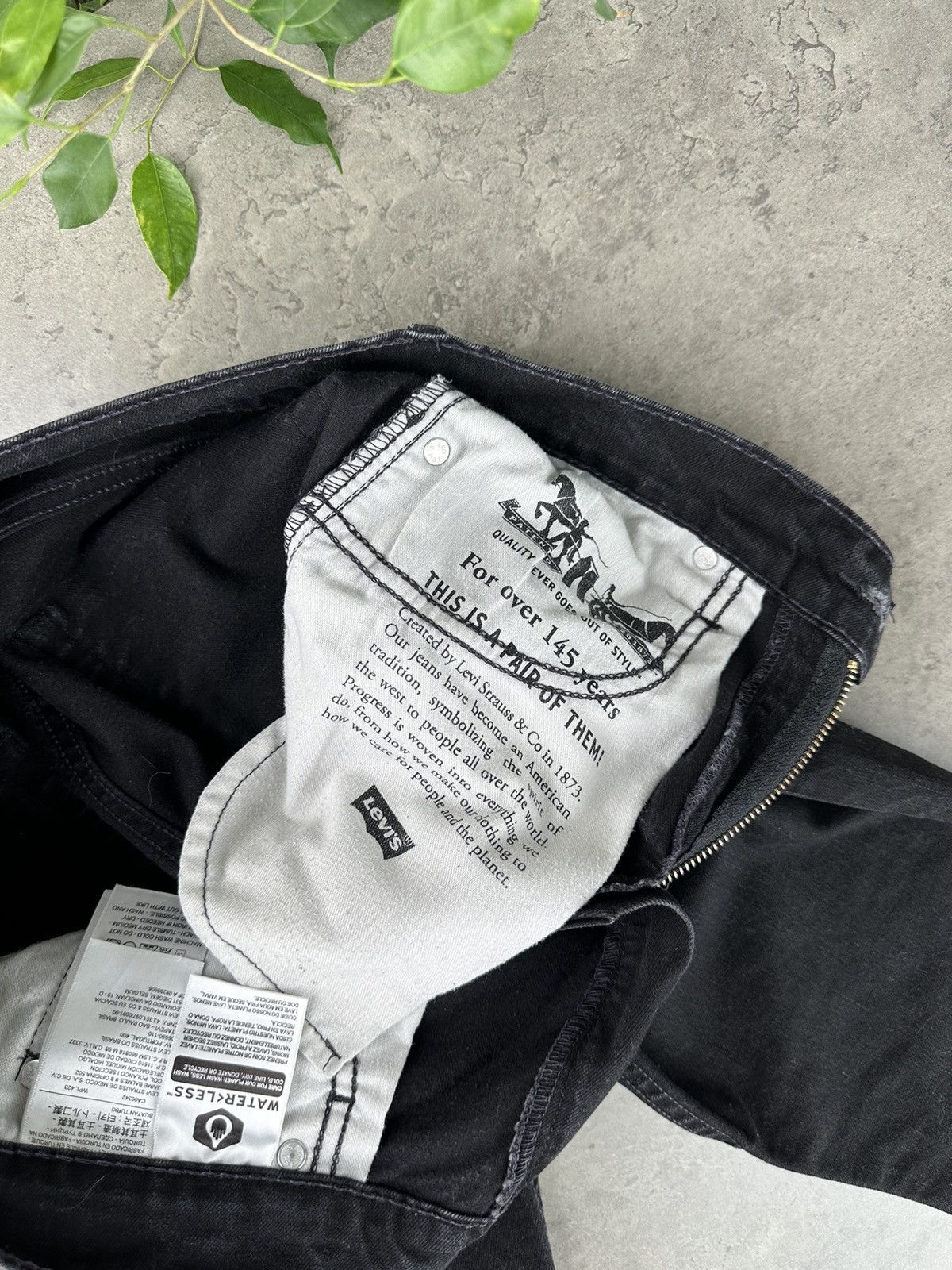 Levi's Levi’s 512 Black Jeans Size US 30 / EU 46 - 5 Thumbnail