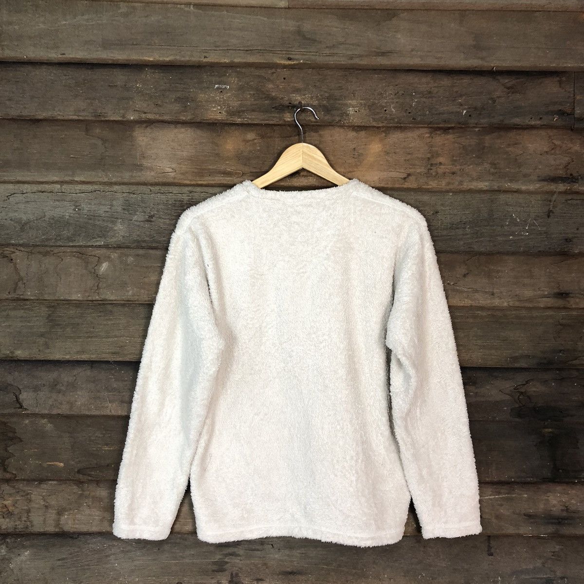 Homespun Knitwear D Japan White fleece Soft Fur Shag Shaggy Knitwear #c1177 Size M / US 6-8 / IT 42-44 - 10 Thumbnail