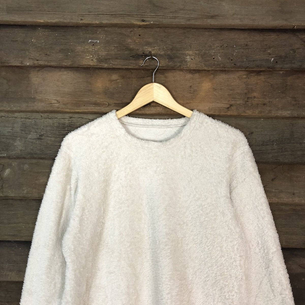 Homespun Knitwear D Japan White fleece Soft Fur Shag Shaggy Knitwear #c1177 Size M / US 6-8 / IT 42-44 - 9 Thumbnail