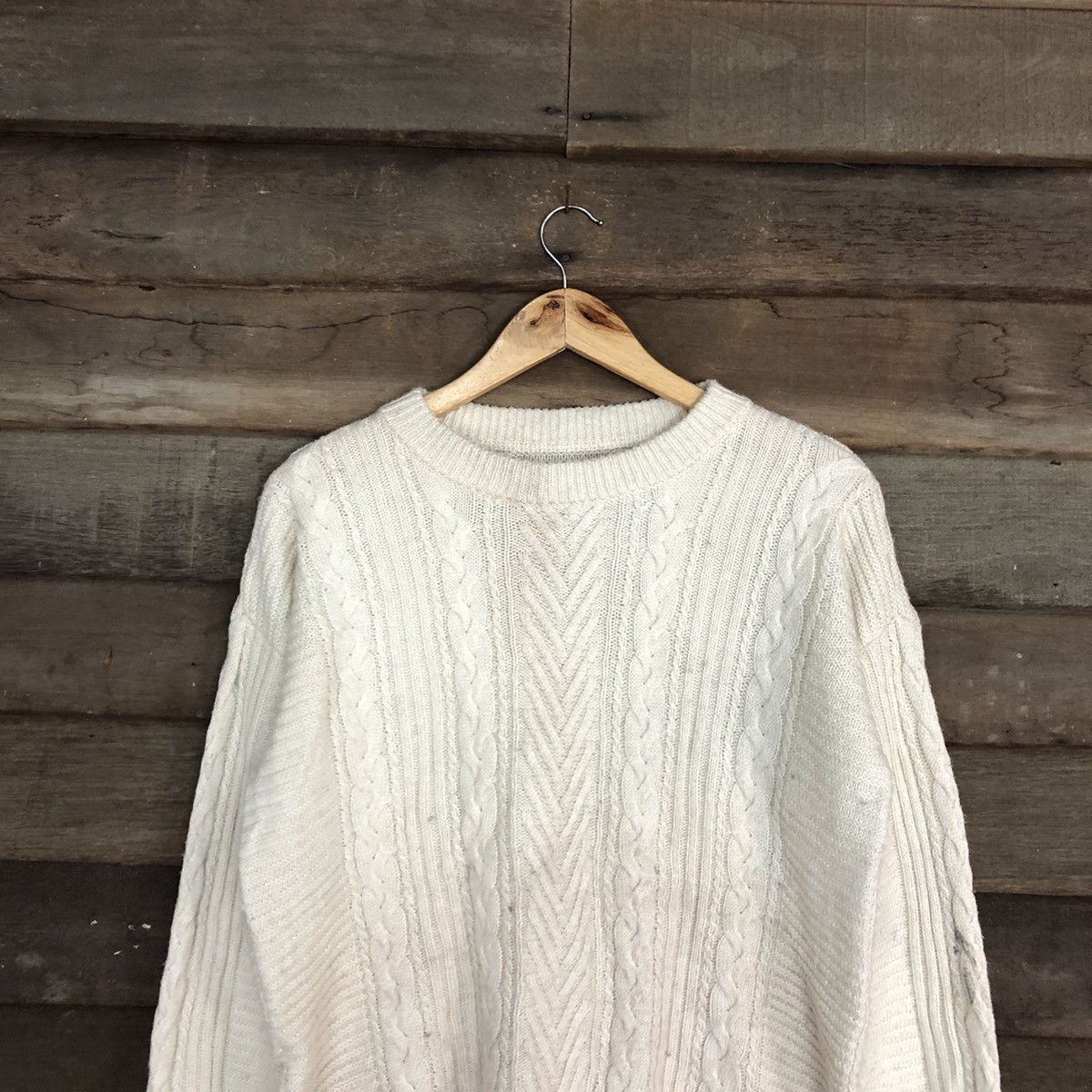 Vintage D Uniqlo Cream Knitwear vintage #c1178 Size US M / EU 48-50 / 2 - 9 Thumbnail