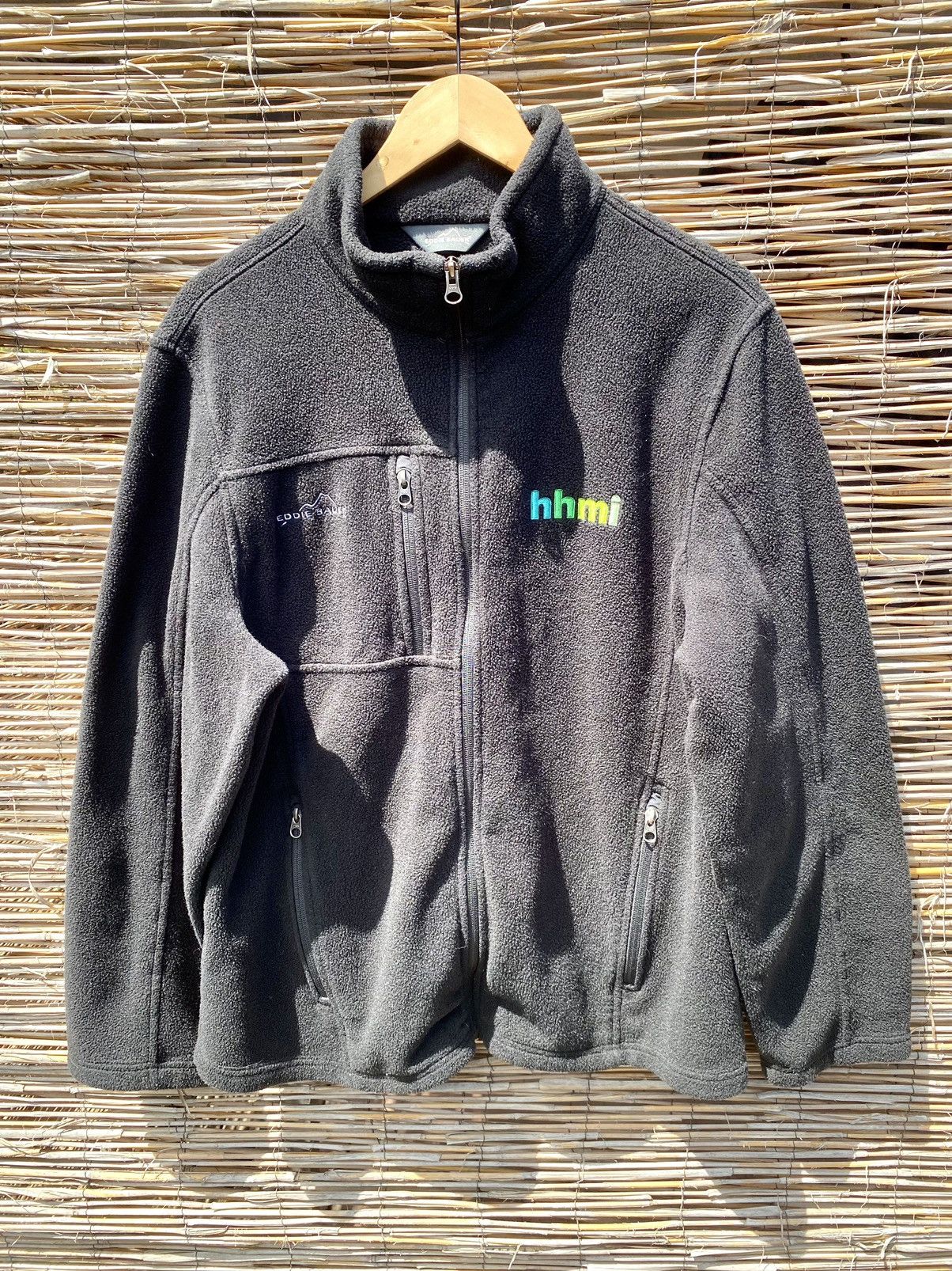 Vintage 90s Eddie Bauer Polartec shops Fleece Boxy Sherpa Quarter Zip Jacket Men Large