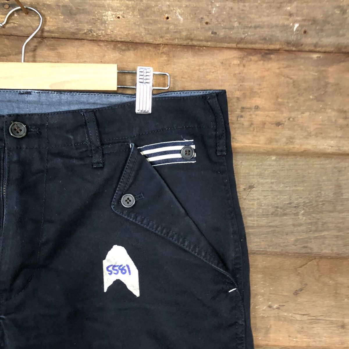 Japanese Brand Japanese Brand Dark Blue vintage Cropped Pants #5581 Size US 31 - 5 Thumbnail