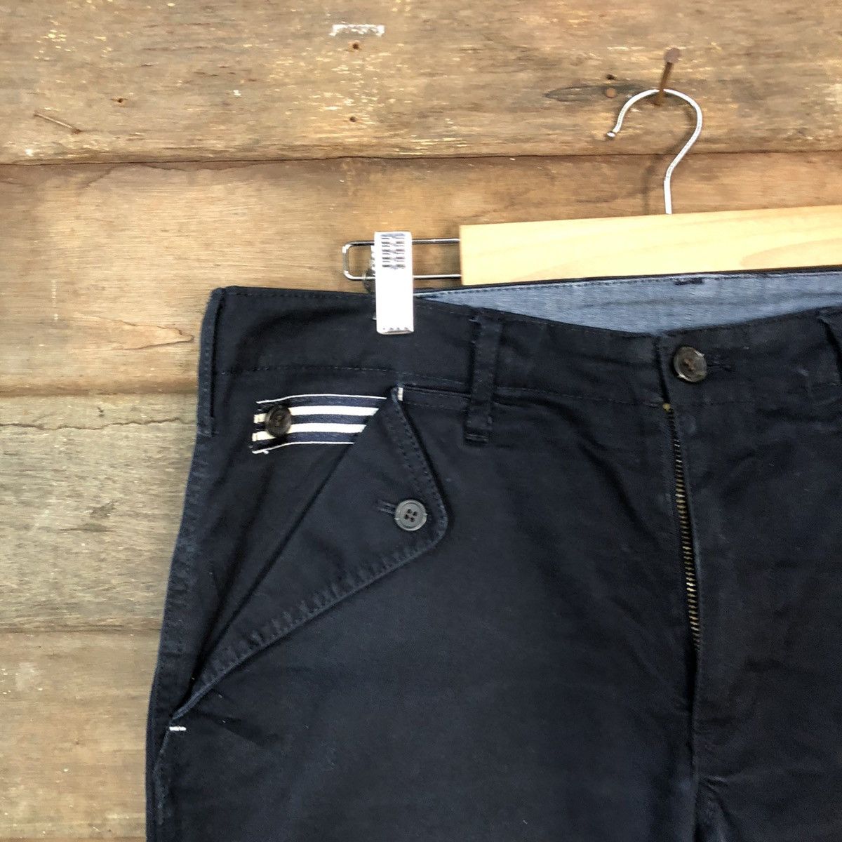 Japanese Brand Japanese Brand Dark Blue vintage Cropped Pants #5581 Size US 31 - 4 Thumbnail