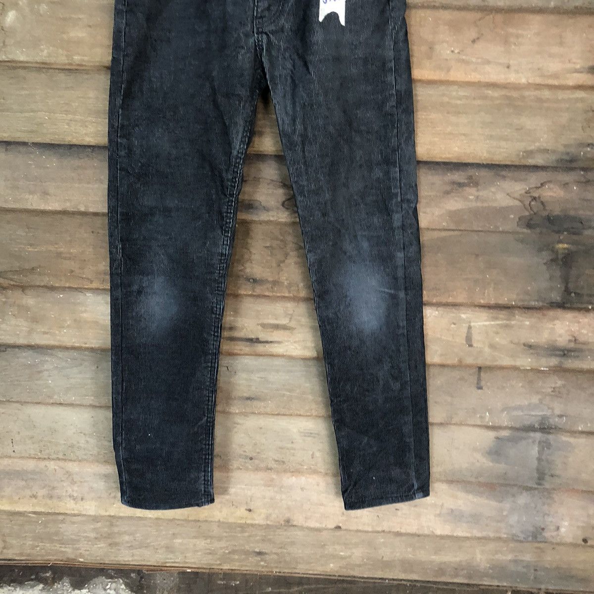 H&M H&M Black Corduroy vintage Black Casual Pants #5585 Size 27" / US 4 / IT 40 - 3 Thumbnail