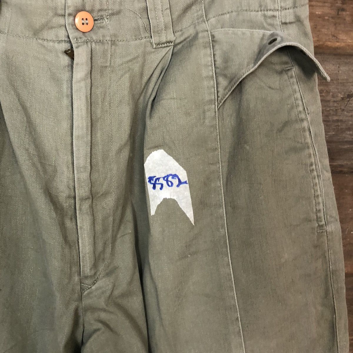 Japanese Brand Bernanti Green Cargo Pants vintage streetwear #5582 Size US 30 / EU 46 - 8 Thumbnail