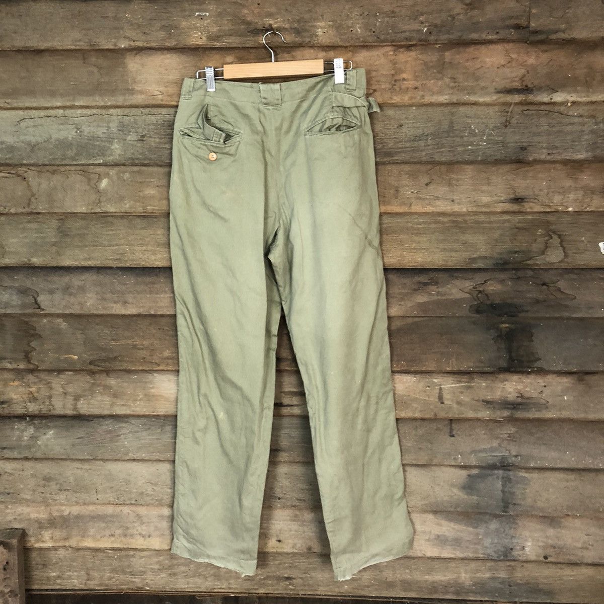 Japanese Brand Bernanti Green Cargo Pants vintage streetwear #5582 Size US 30 / EU 46 - 9 Thumbnail