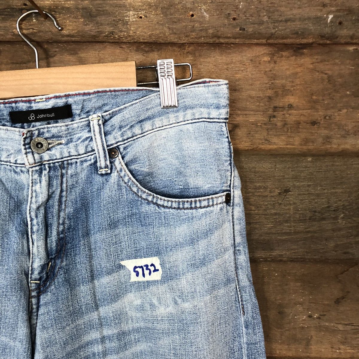Johnbull John Bull japan vintage Blue Distressed Denim Pants #5732 Size US 29 - 5 Thumbnail
