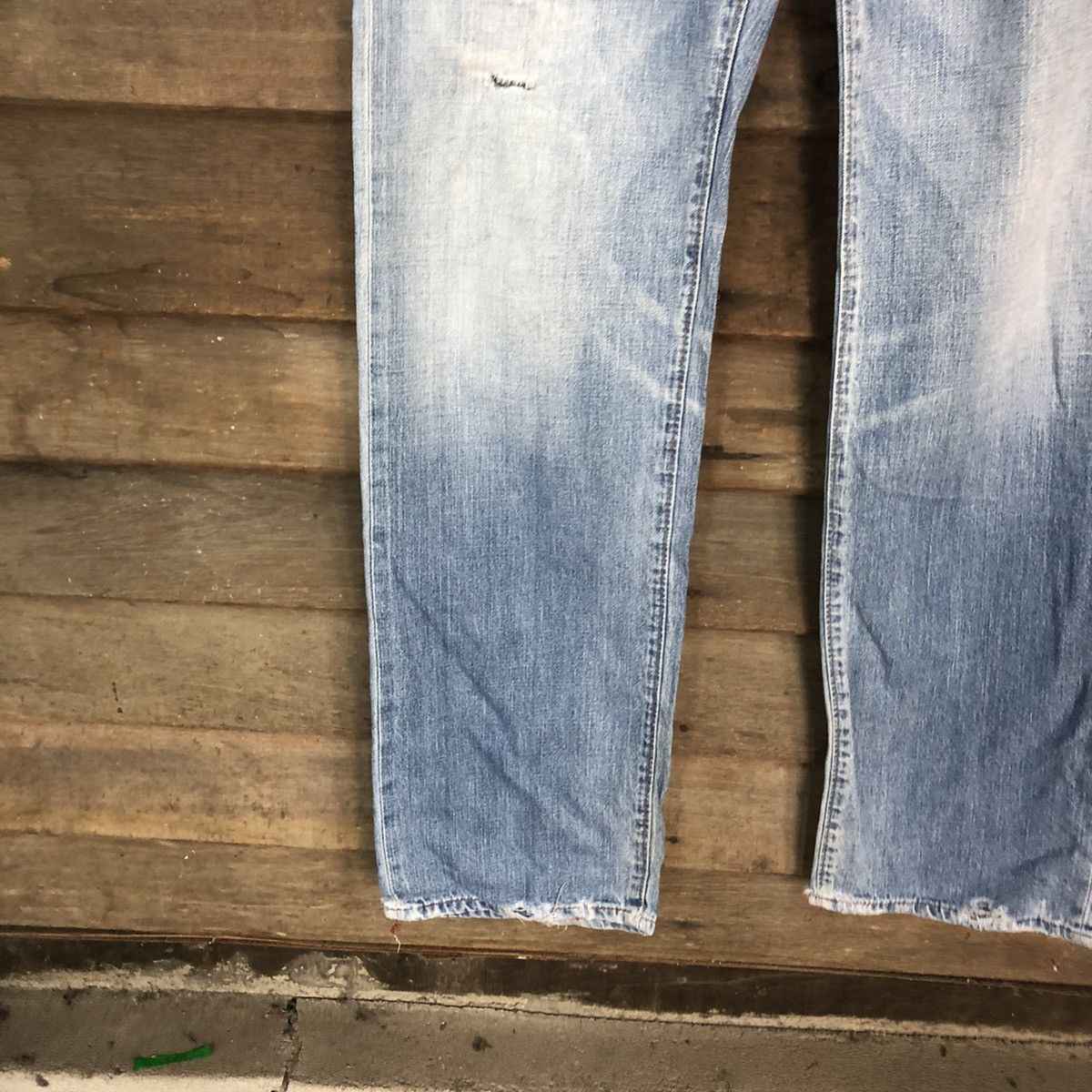 Johnbull John Bull japan vintage Blue Distressed Denim Pants #5732 Size US 29 - 6 Thumbnail