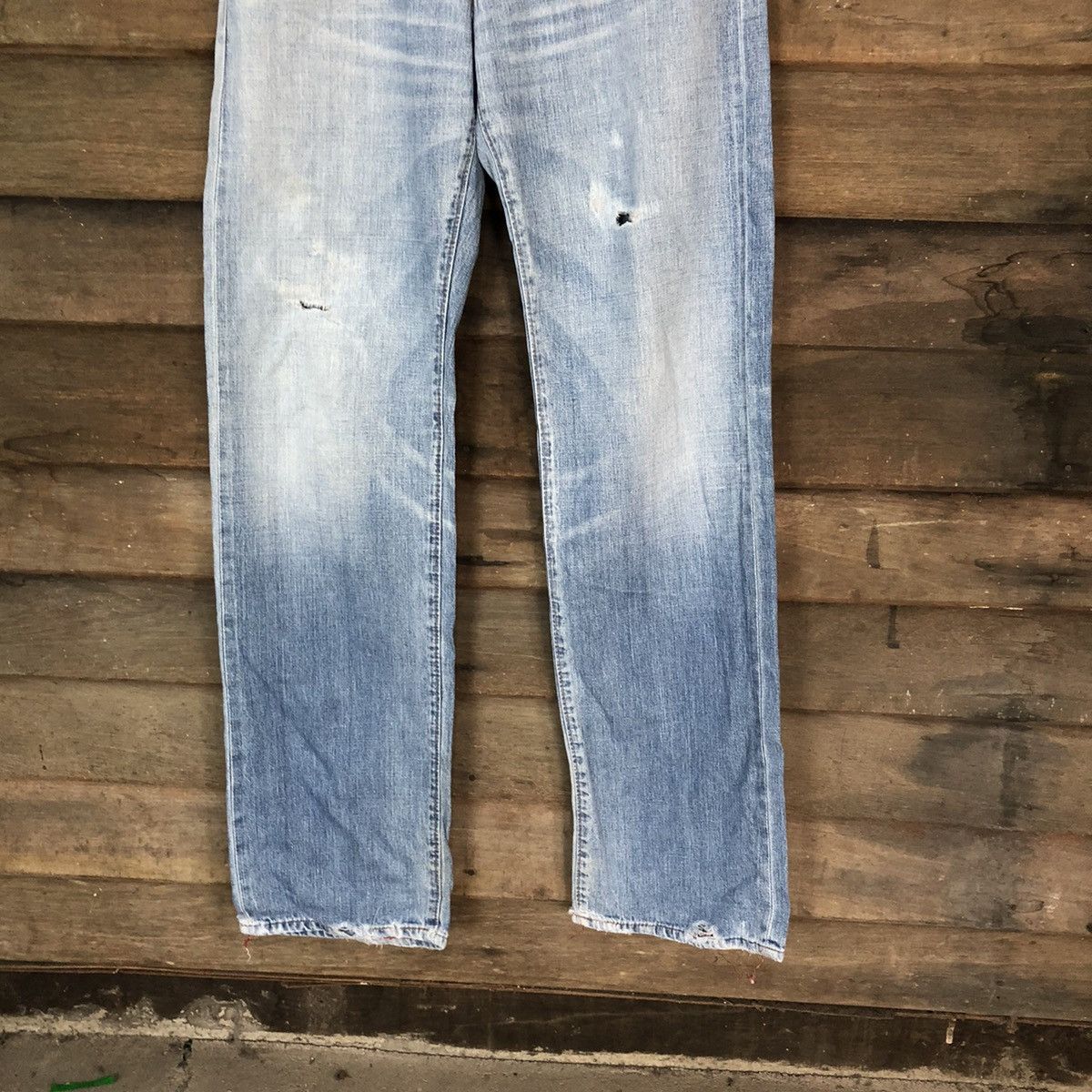 Johnbull John Bull japan vintage Blue Distressed Denim Pants #5732 Size US 29 - 3 Thumbnail