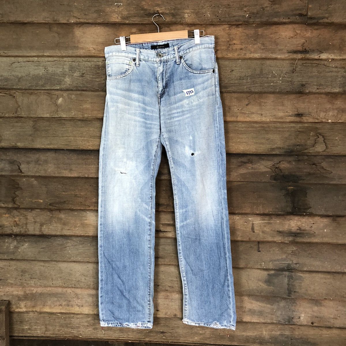 Johnbull John Bull japan vintage Blue Distressed Denim Pants #5732 Size US 29 - 1 Thumbnail