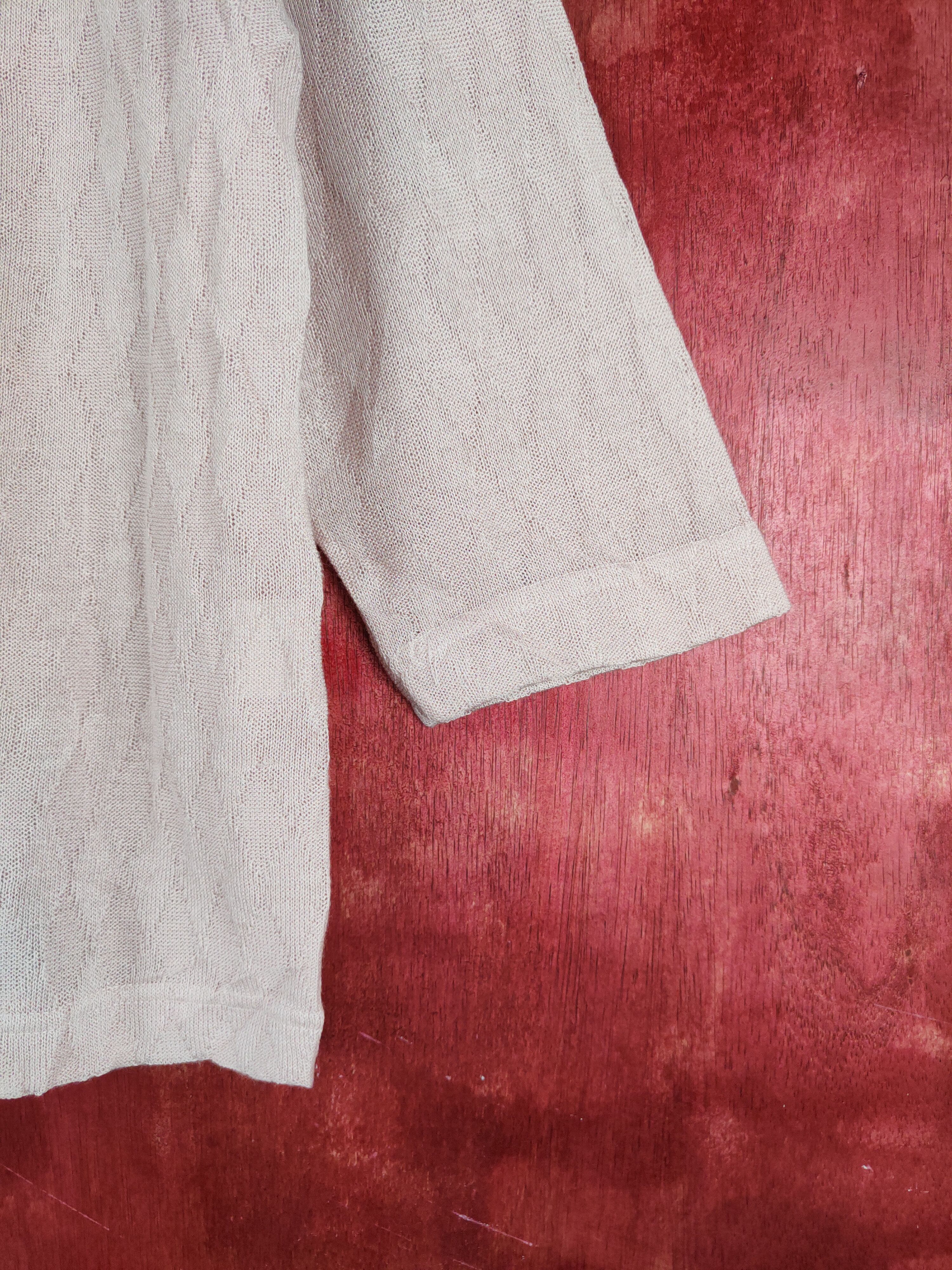 Japanese Brand × Vintage Relievo-Flower Pink Blouses vintage #S866 Size M / US 6-8 / IT 42-44 - 6 Thumbnail