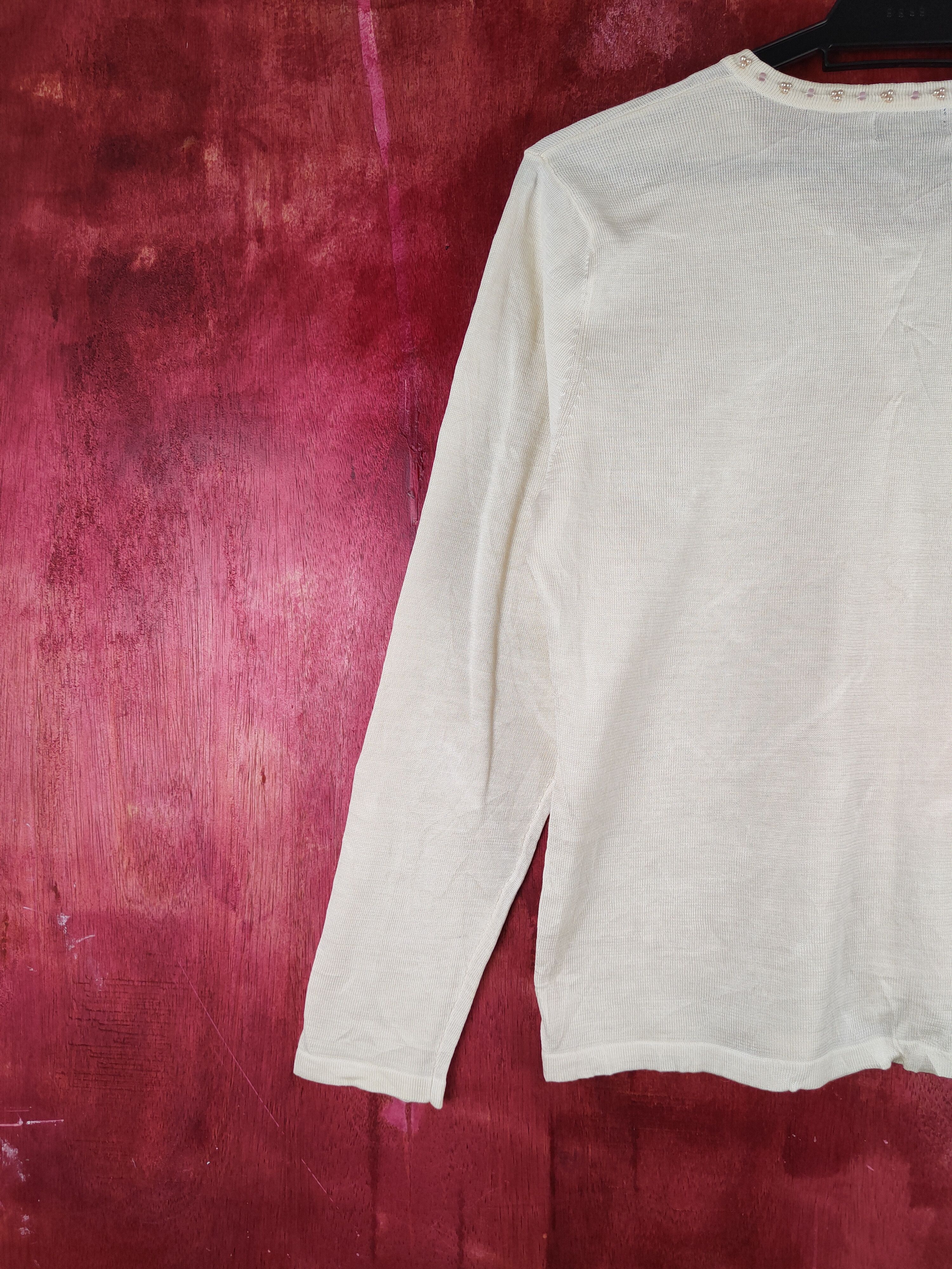 Japanese Brand Naturale Ivory Cardigan vintage knitwear #S895 Size S / US 4 / IT 40 - 9 Thumbnail