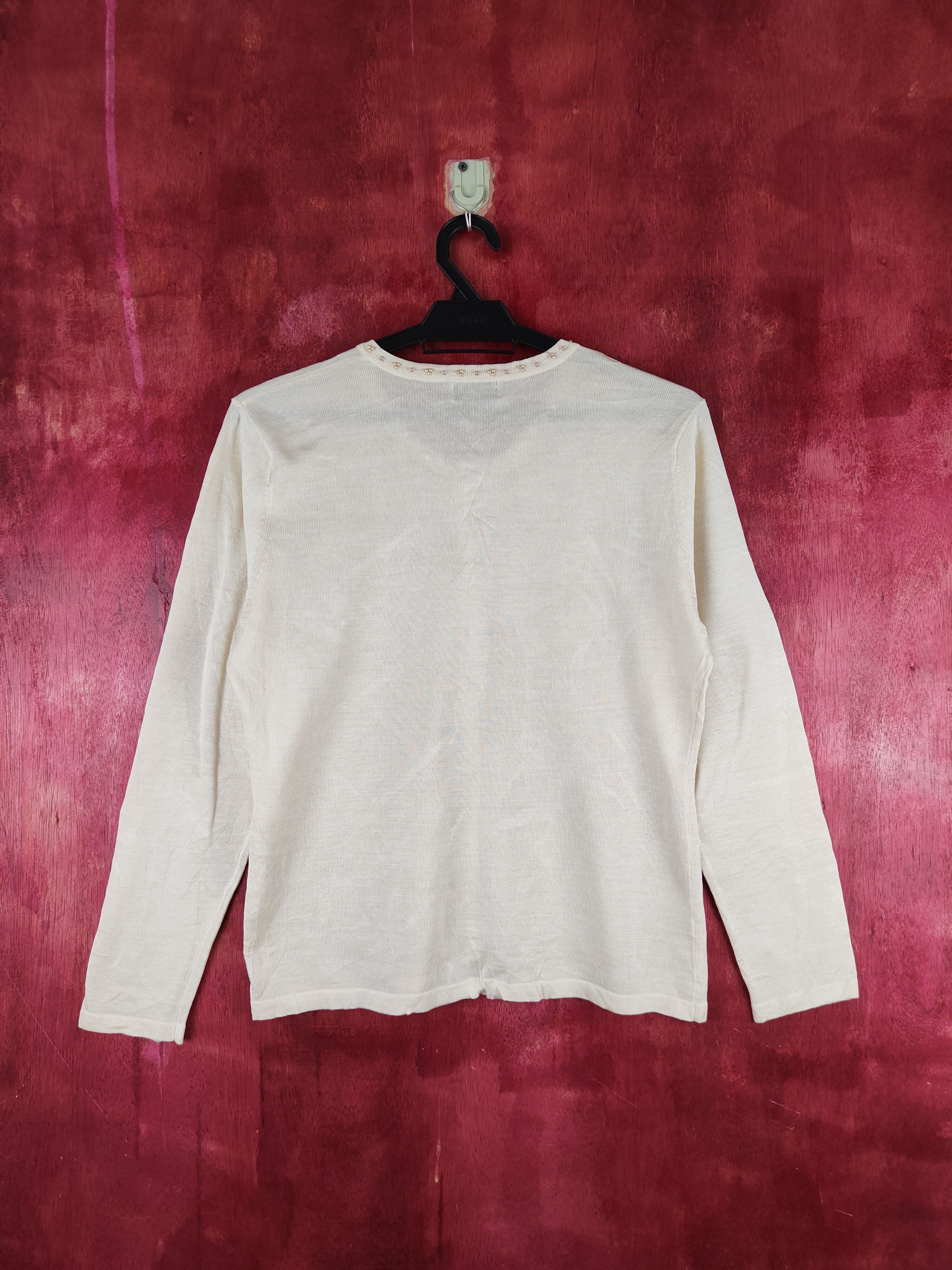 Japanese Brand Naturale Ivory Cardigan vintage knitwear #S895 Size S / US 4 / IT 40 - 7 Thumbnail