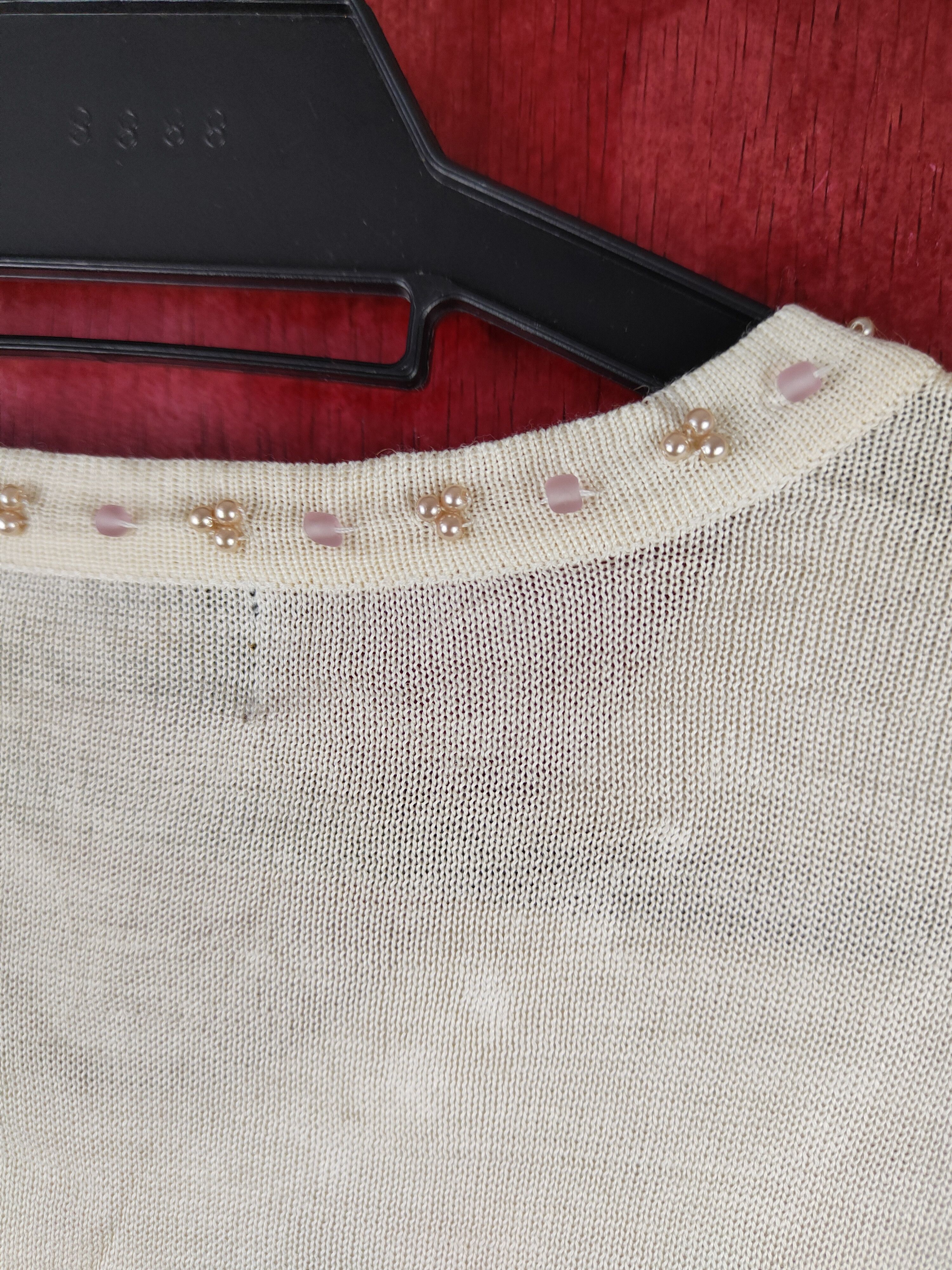 Japanese Brand Naturale Ivory Cardigan vintage knitwear #S895 Size S / US 4 / IT 40 - 8 Thumbnail