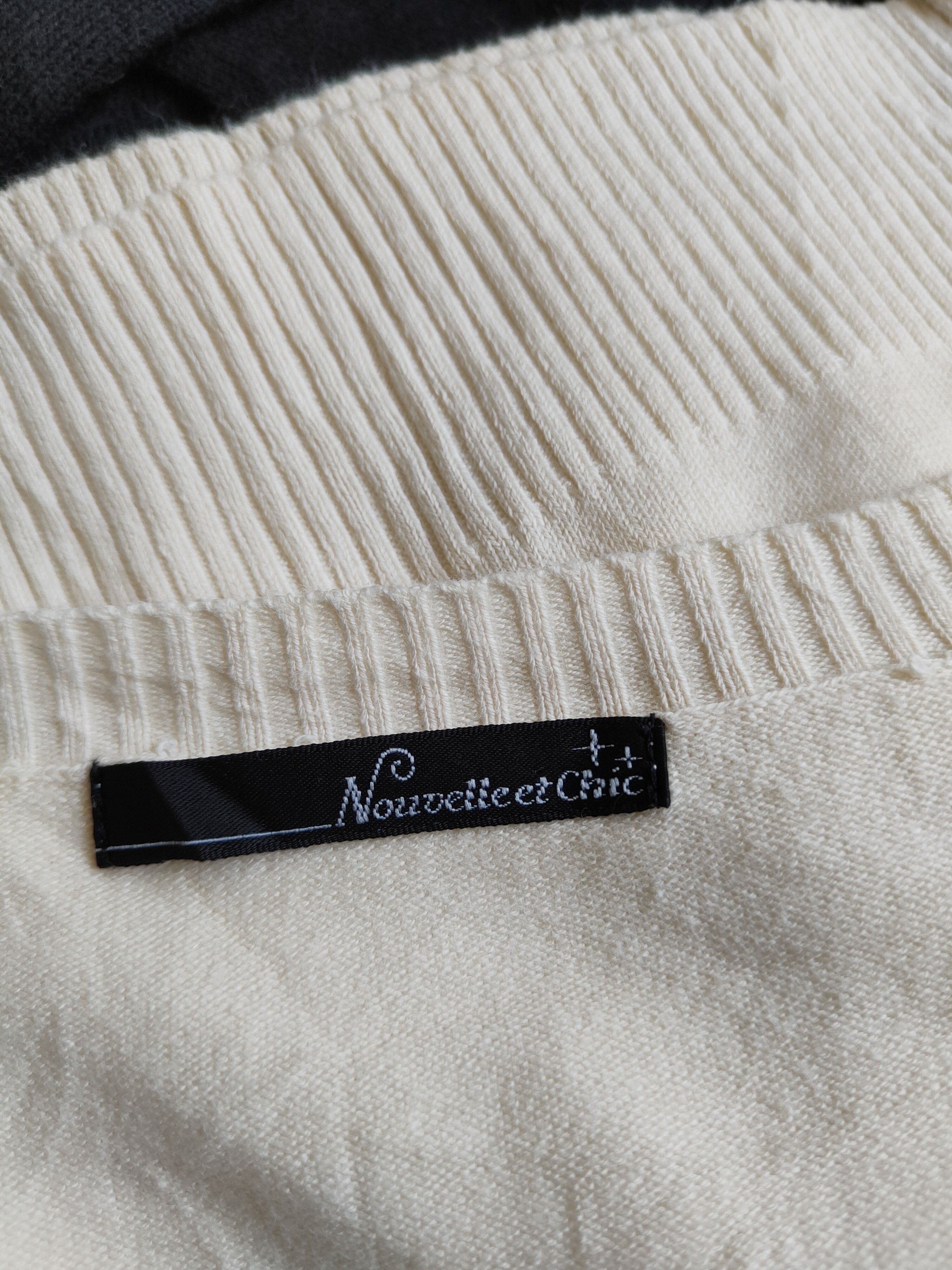 Vintage Nouvelle et Chic Cream Cardigan vintage #S933 Size S / US 4 / IT 40 - 11 Thumbnail