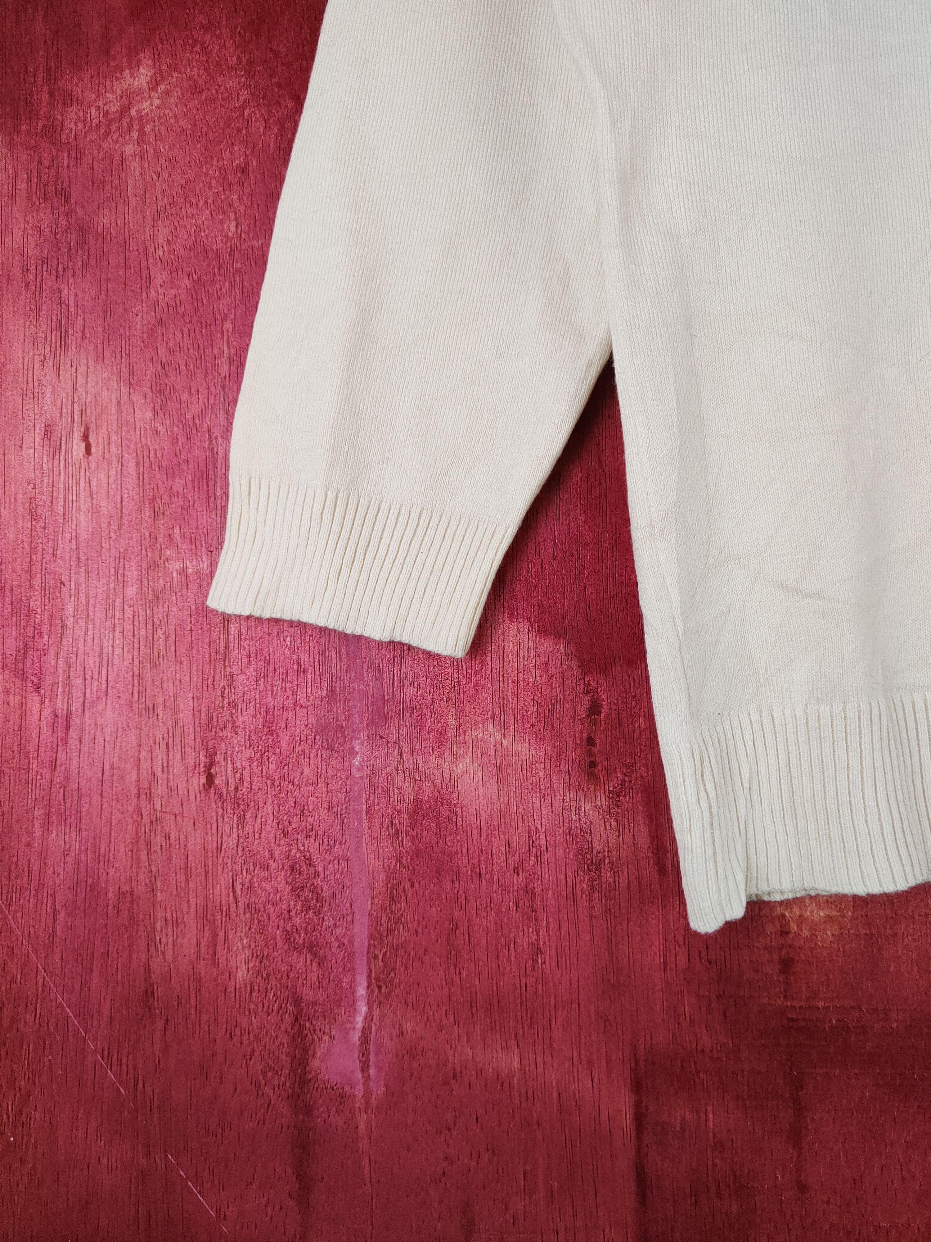 Vintage Nouvelle et Chic Cream Cardigan vintage #S933 Size S / US 4 / IT 40 - 4 Thumbnail