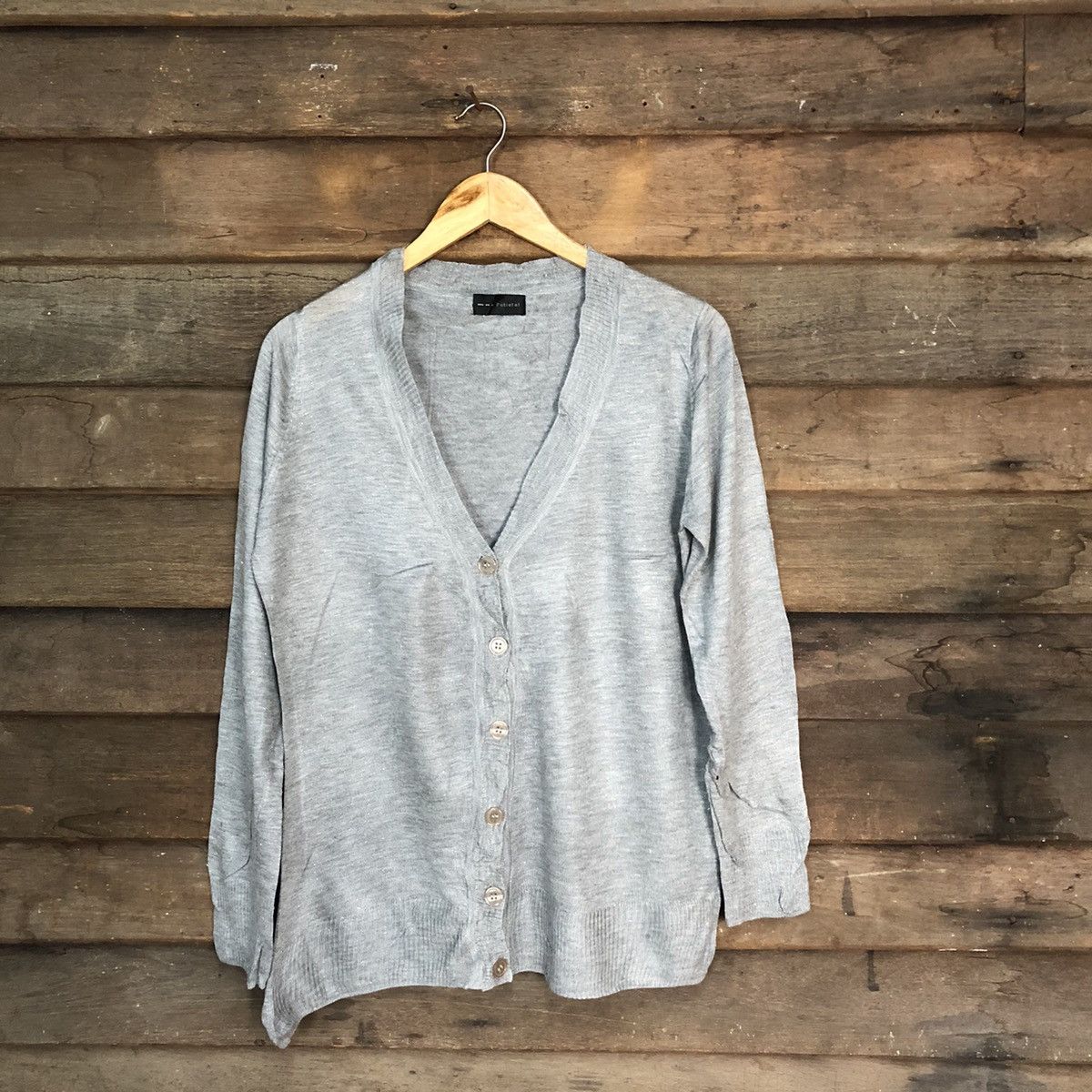 Japanese Brand Rutielal Grey Cardigan Knitwear vintage #7221 Size M / US 6-8 / IT 42-44 - 1 Thumbnail