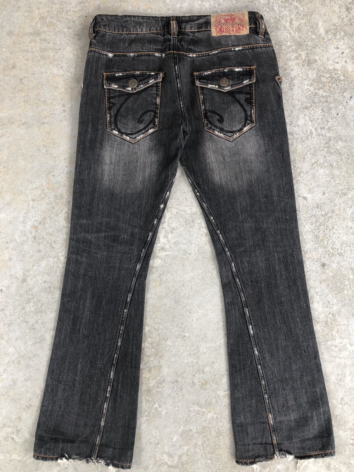 Japanese Brand Japanese Casva Flared Jeans Distressed Jeans Size US 32 / EU 48 - 2 Thumbnail
