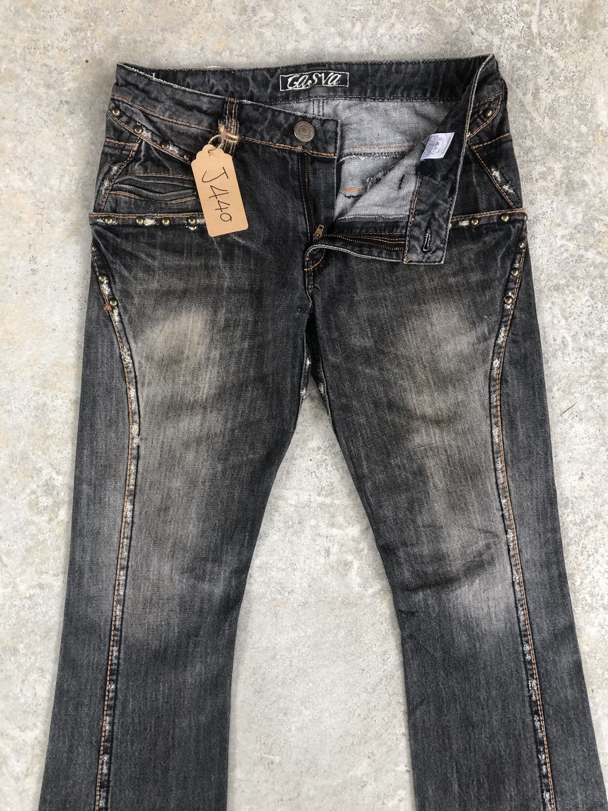 Japanese Brand Japanese Casva Flared Jeans Distressed Jeans Size US 32 / EU 48 - 3 Thumbnail