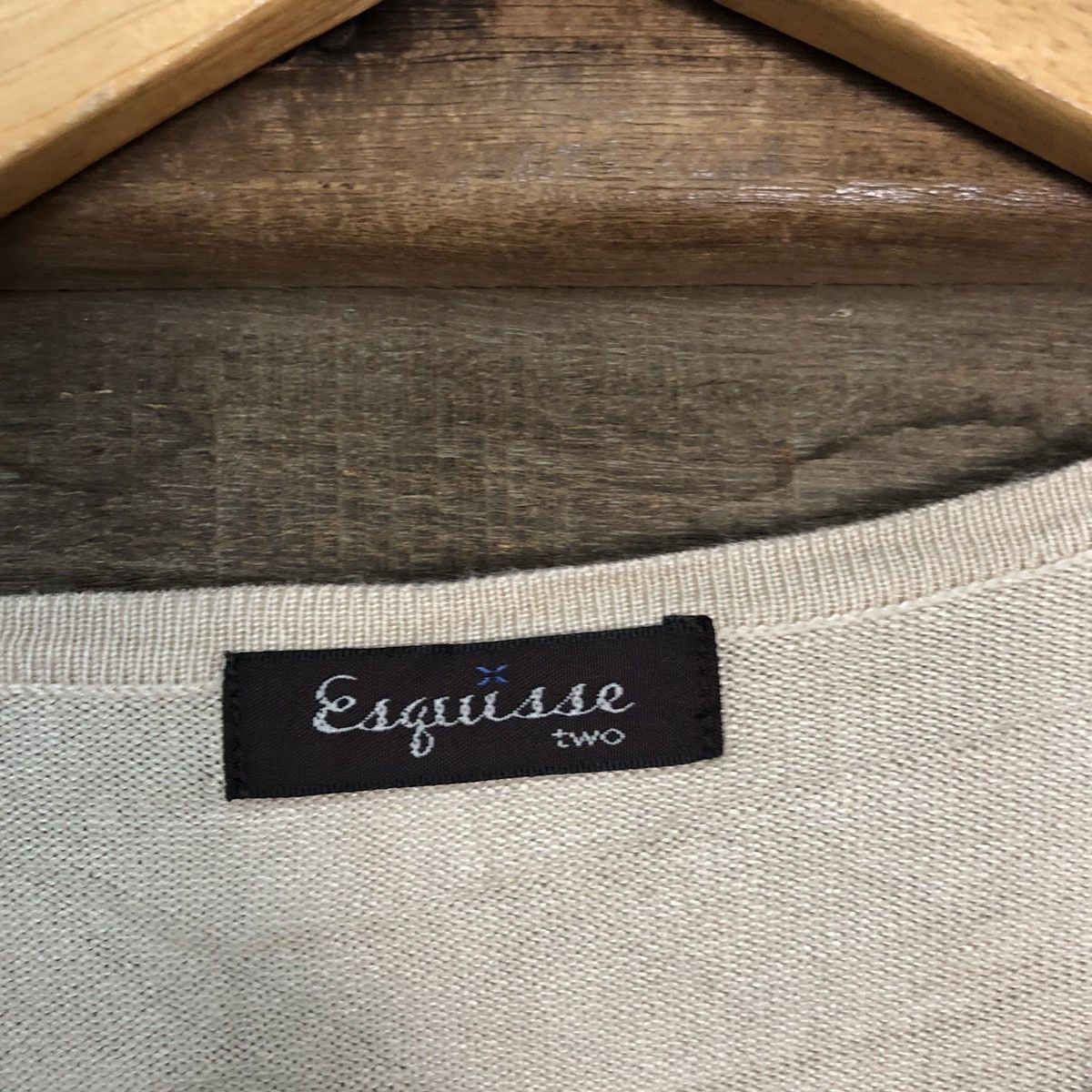 Japanese Brand Esgusse Brown Patterned Cardigan vintage #7222 Size M / US 6-8 / IT 42-44 - 7 Thumbnail