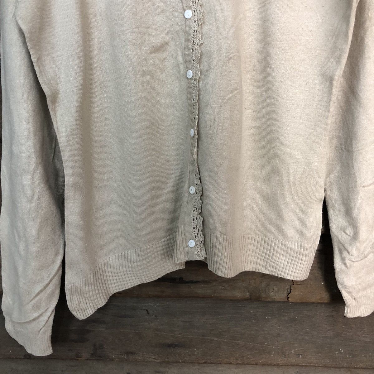 Japanese Brand Esgusse Brown Patterned Cardigan vintage #7222 Size M / US 6-8 / IT 42-44 - 6 Thumbnail