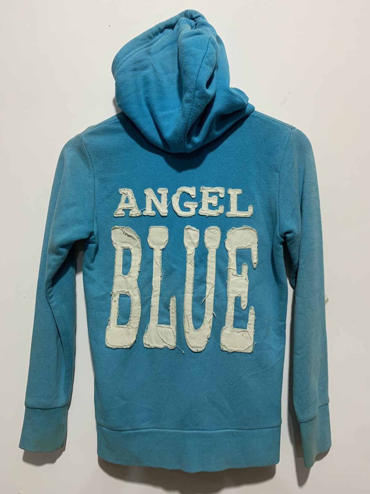 image of Angel Blue x If Six Was Nine Bindingofferangle Blue Spell Out Zip Hoodie in Bleu, Women's (Size XS)