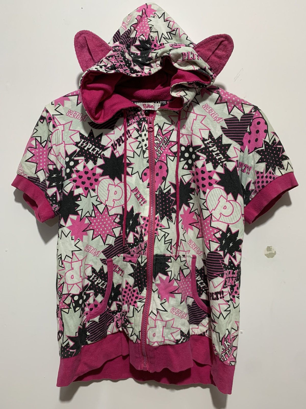If Six Was Nine 🖤BLACFRIDAY🖤PINK LATTE CATS POEM HOODIES Size S / US 4 / IT 40 - 1 Thumbnail