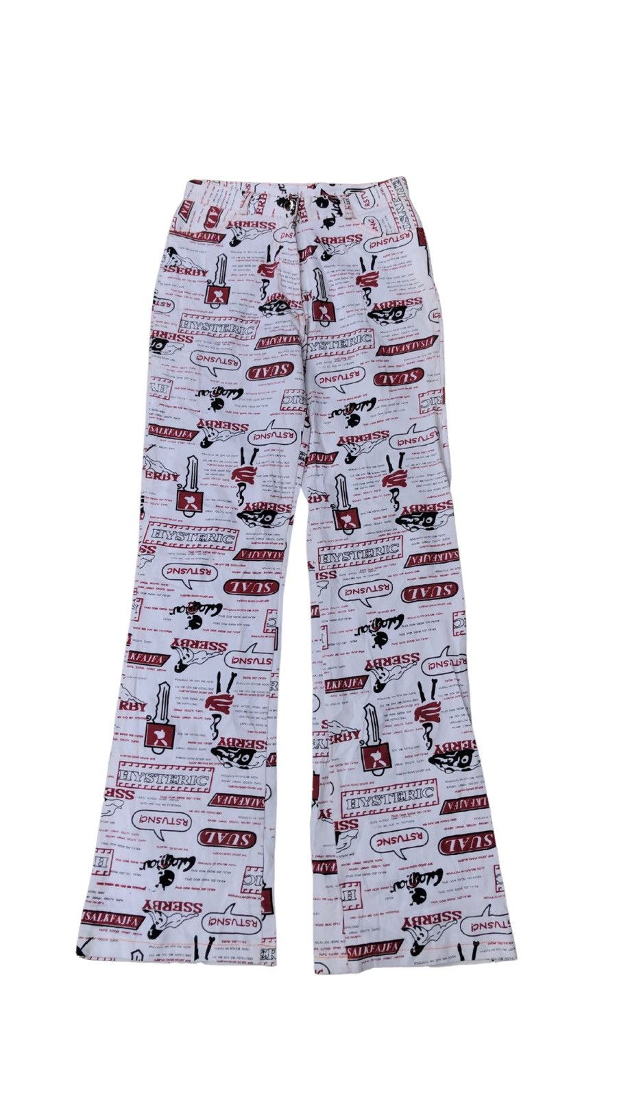 image of Hysteric Glamour Ichioku Full Print Hysteric Pants in White, Women's (Size 26)